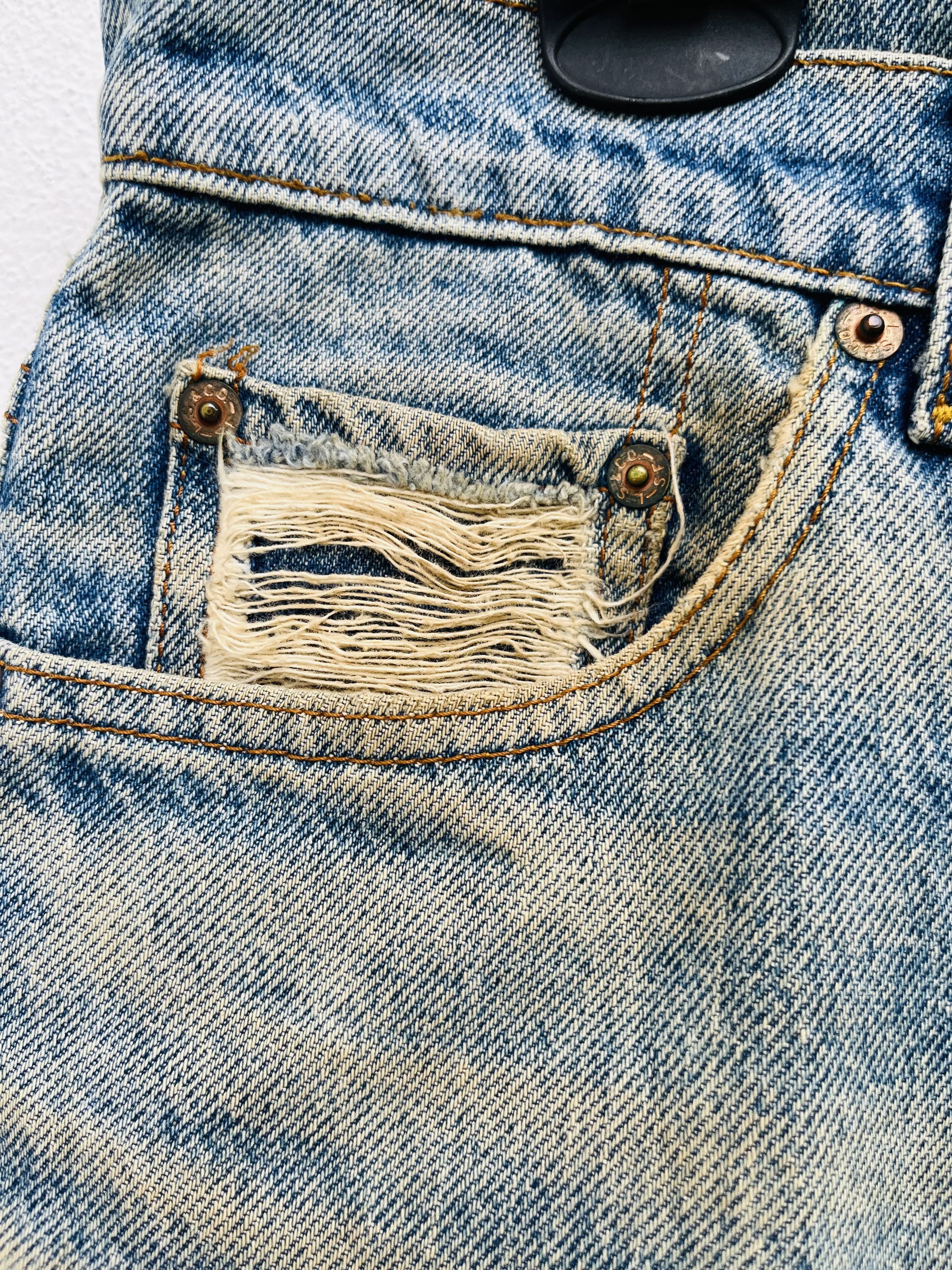 Japanese Brand × Levi's Vintage Clothing Vintage 90s Levis Distressed Nirvana Fashion Style Size US 30 / EU 46 - 6 Thumbnail