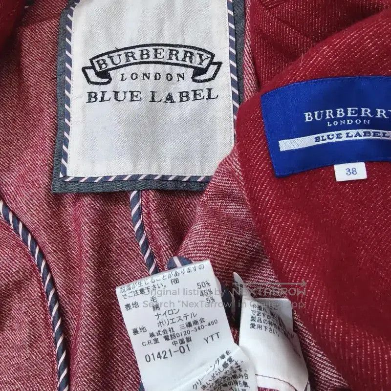 Burberry Burberry Red Wool Blend Long Sleeve Cardigan. Size M / US 6-8 / IT 42-44 - 6 Thumbnail