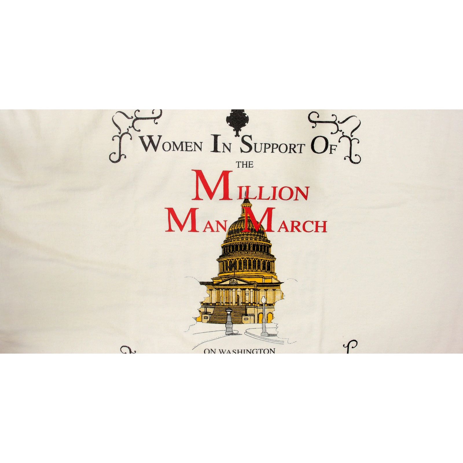 Fruit Of The Loom 1995 Women Support Million Man March Single Stitch Tee XL Size US XL / EU 56 / 4 - 12 Thumbnail