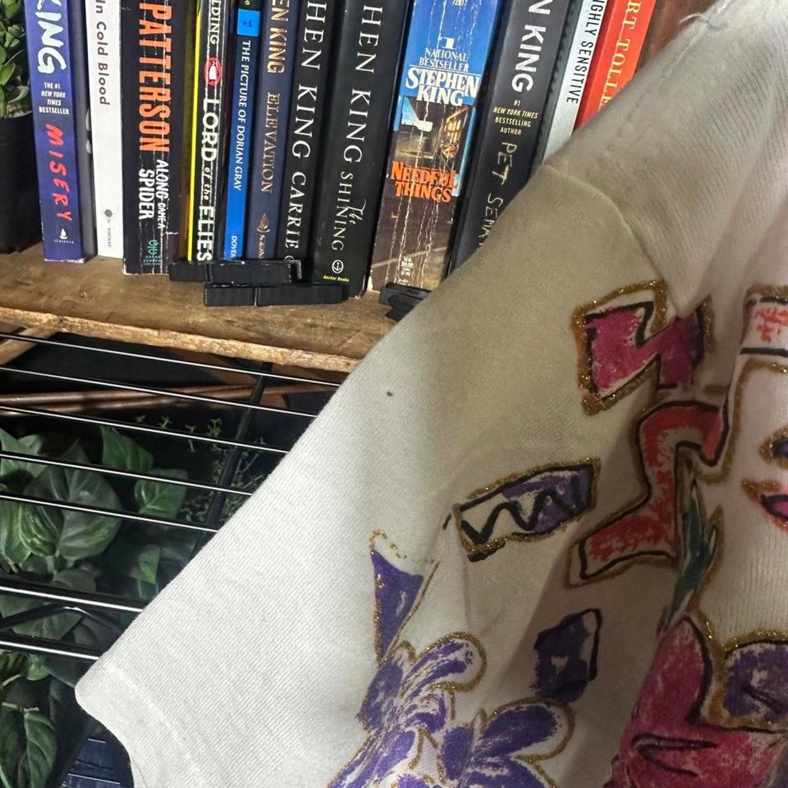 Hanes Vintage 90s Single Stitch AOP Flower Tee Womens Large Shirt Size L / US 10 / IT 46 - 4 Thumbnail