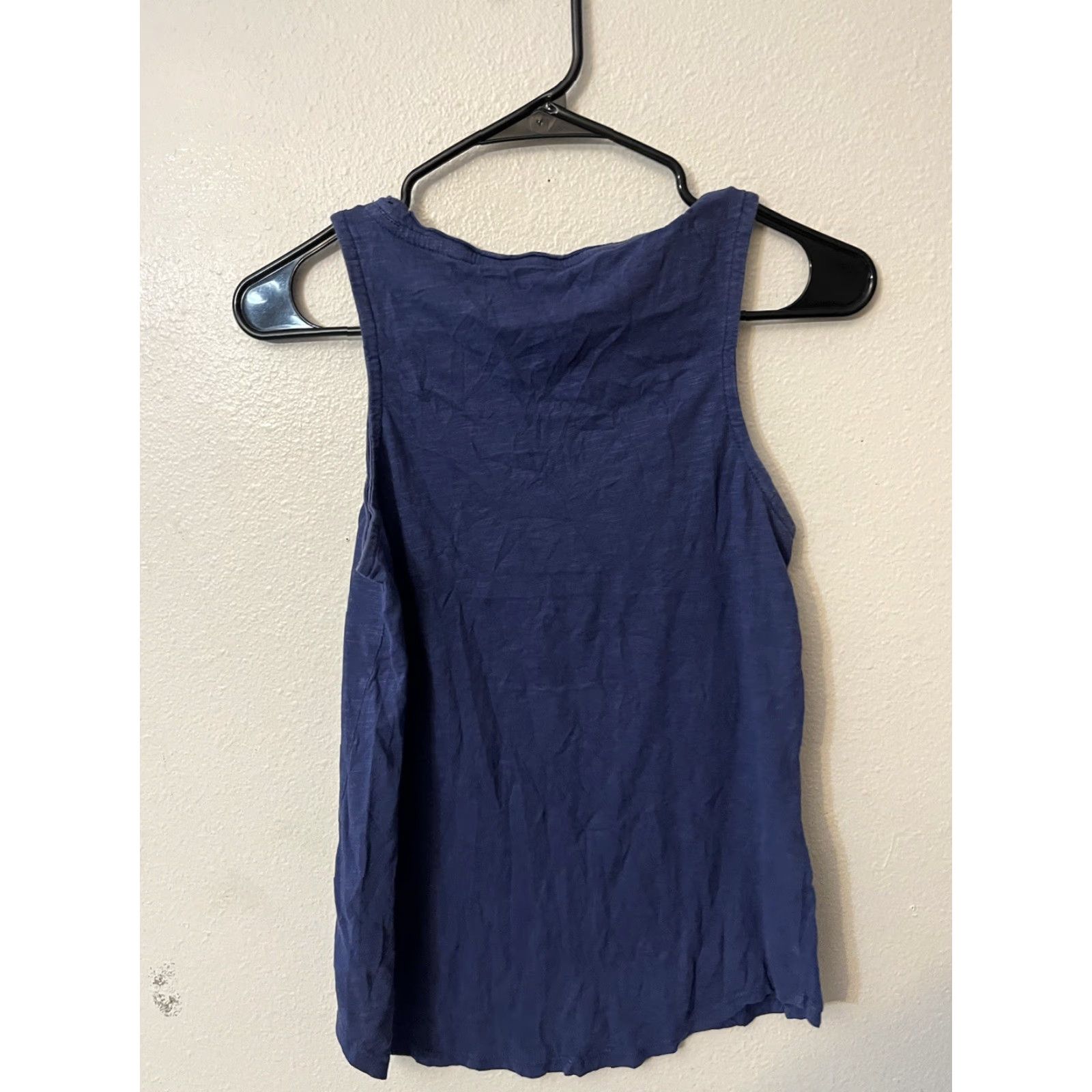 Lucky Brand Lucky Brand Tank Top Women Sleeveless Embroidered & Sequin Rug Flag 100% Cotton Size S Blue Polo Crew Neck Casual Shirt - Ladies Size S / US 4 / IT 40 - 3 Thumbnail