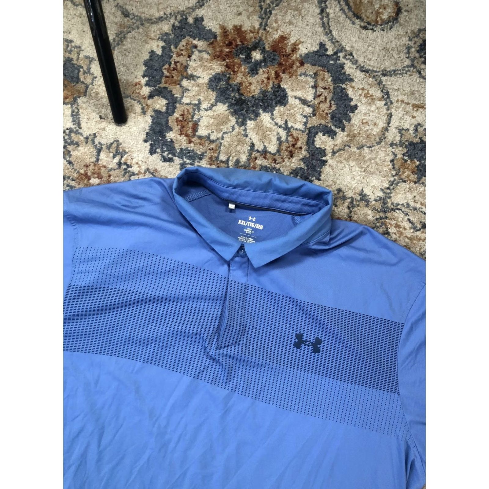 Under Armour Under Armour Iso-Chill Polo Shirt Mens 2XL Blue Golf Short Sleeve Performance Shirt Size US XXL / EU 58 / 5 - 6 Thumbnail