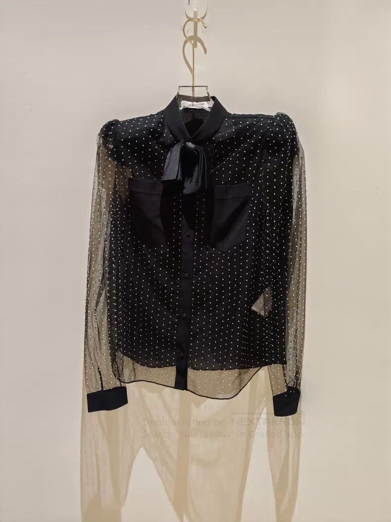 Givenchy Givenchy Lace Women's Long-Sleeve Shirt Size XS / US 0-2 / IT 36-38 - 2 Thumbnail