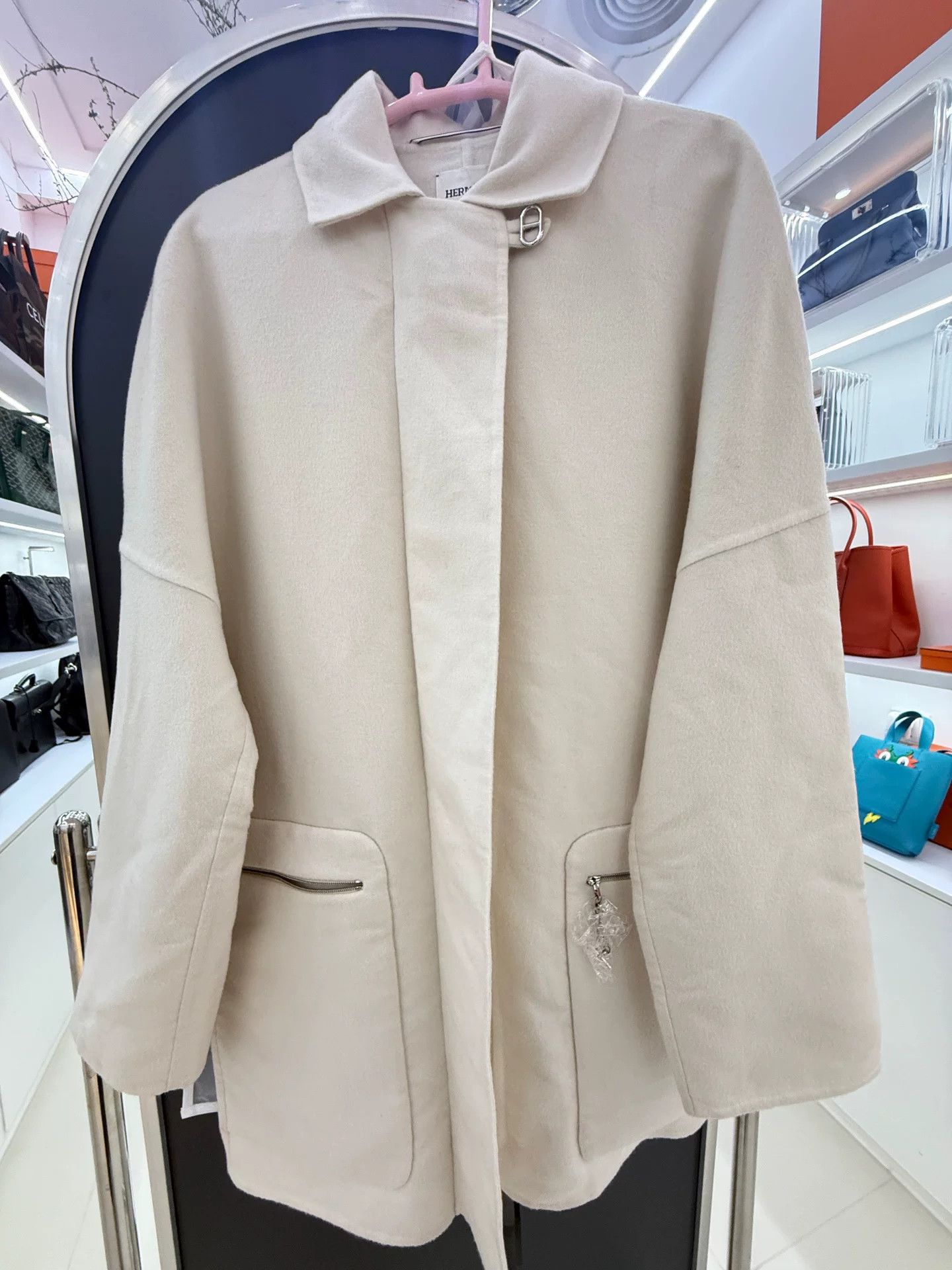 Hermes Hermès SS23 Cashmere Coat 38 Size S / US 4 / IT 40 - 1 Thumbnail