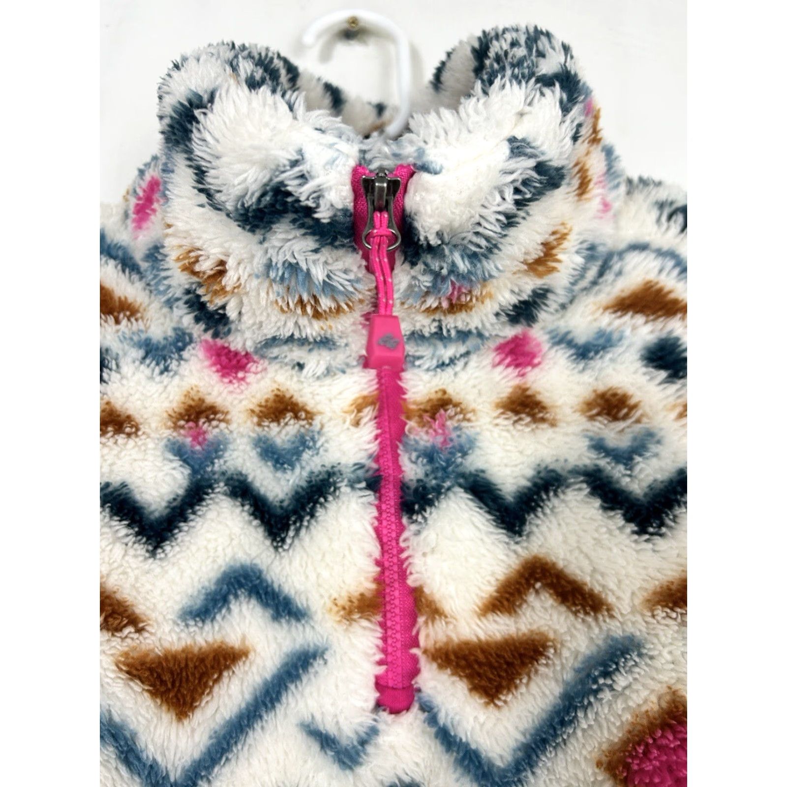 Eddie Bauer VINTAGE Eddie Bauer Quest Plush Teddy Pullover Womens 2XL White Aztec Geometric 1/4 Zip Pullover Hipster" Size XXL / US 16-18 / IT 52-54 - 7 Thumbnail