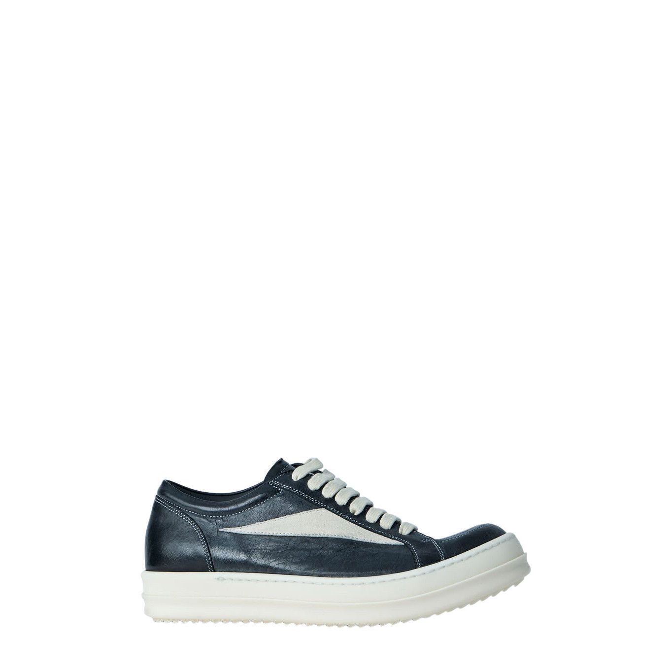 RICK OWENS Temple Black/Milk Vintage Women's Sumi Suede Snea