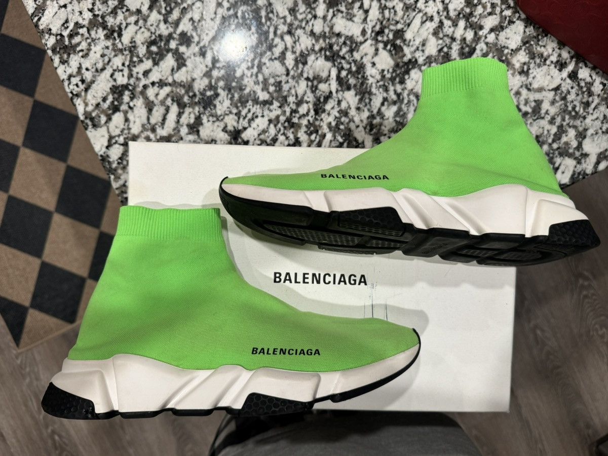 Balenciaga Balenciaga Speed Trainer Green Size US 11 / EU 44 - 3 Thumbnail