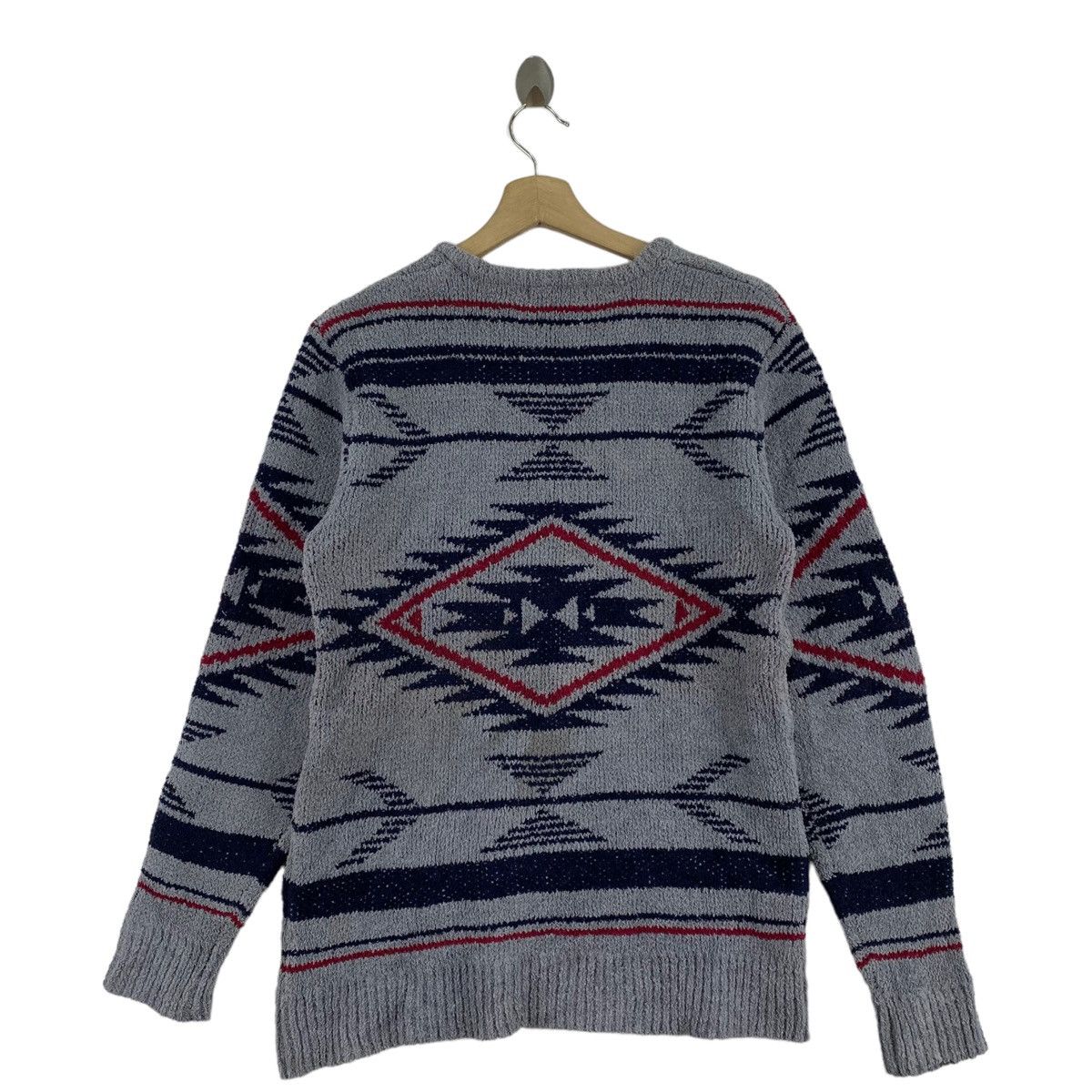 Other GROWTH By GRAIL Navajo Native Aztec Knitwear Grey Sweatshirt Size US L / EU 52-54 / 3 - 3 Thumbnail