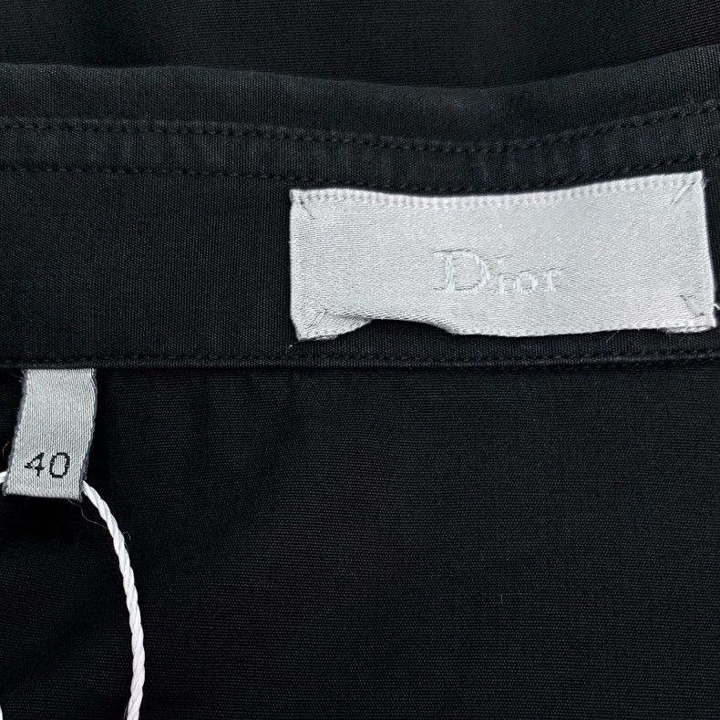 Dior Dior Black lapel cotton long-sleeved shirt 2501-Nextarrow Size US XXS / EU 40 - 5 Thumbnail