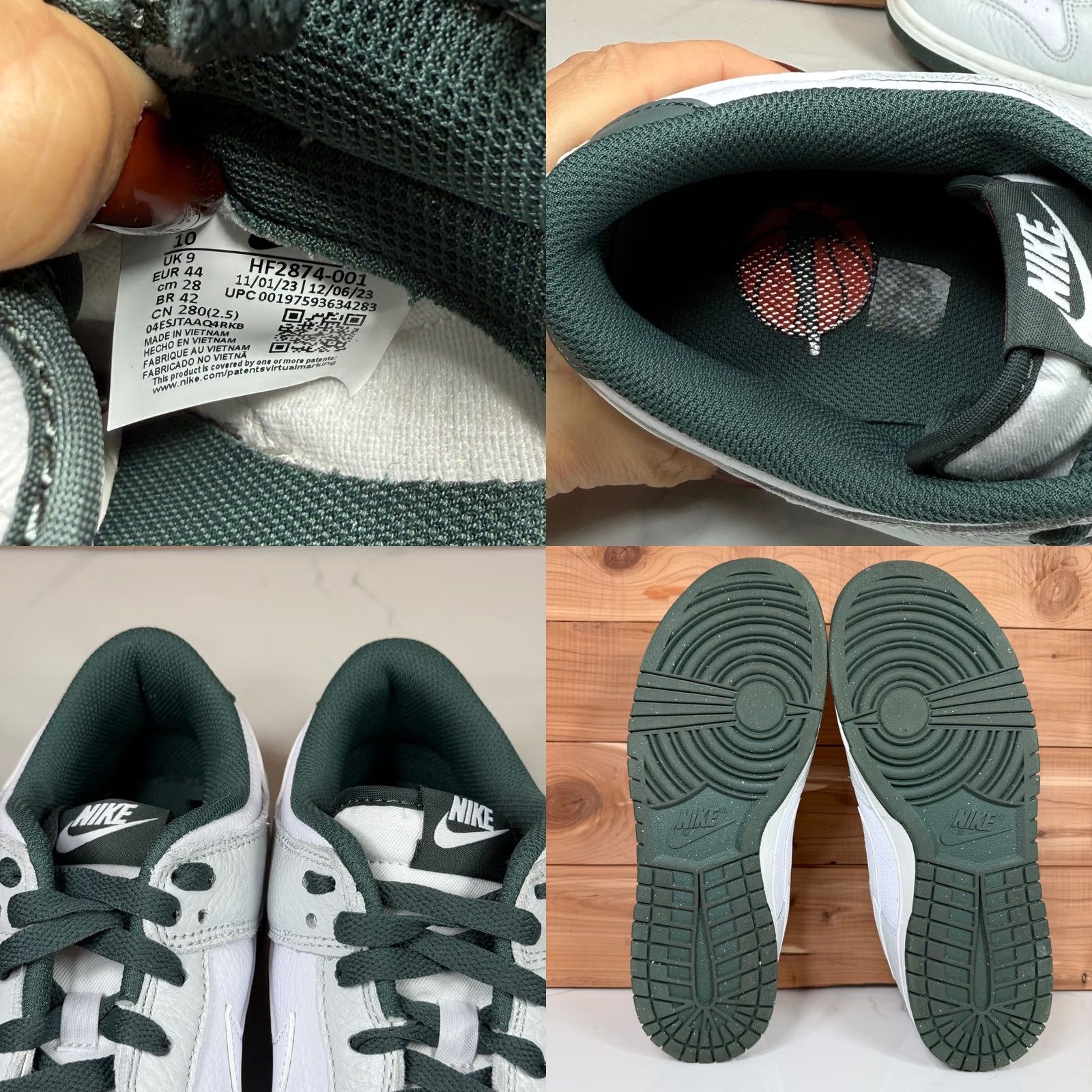Nike Nike Dunk Low SE Photon Dust Vintage Green HF2874-001 Men's 10 Streetwear Shoes Size US 10 / EU 43 - 9 Thumbnail
