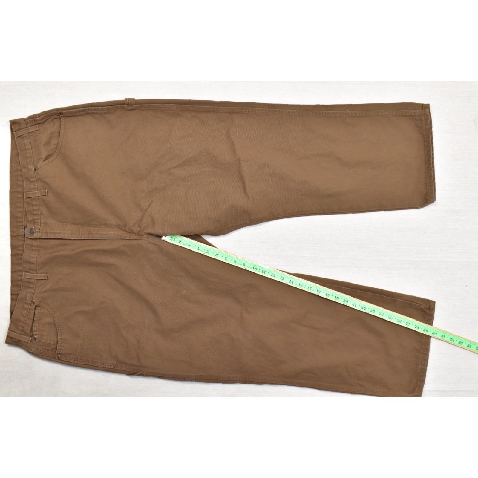 Dickies Dickies Men's Brown Duck Canvas Carpenter Pants Size 48x30 Regular Loose Fit Workwear Straight Leg Mens Brown 48x30 Size US 32 / EU 48 - 4 Thumbnail