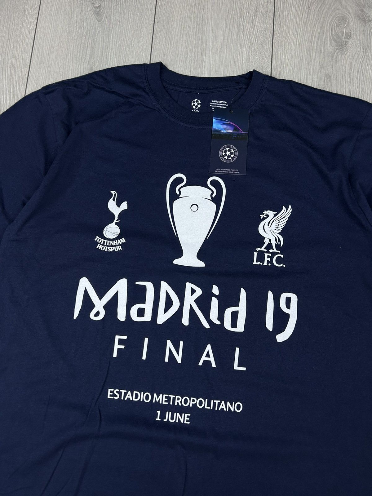UEFA UEFA Madrid Final 2019 Men’s T shirt Size XL Navy Size US XL / EU 56 / 4 - 2 Thumbnail