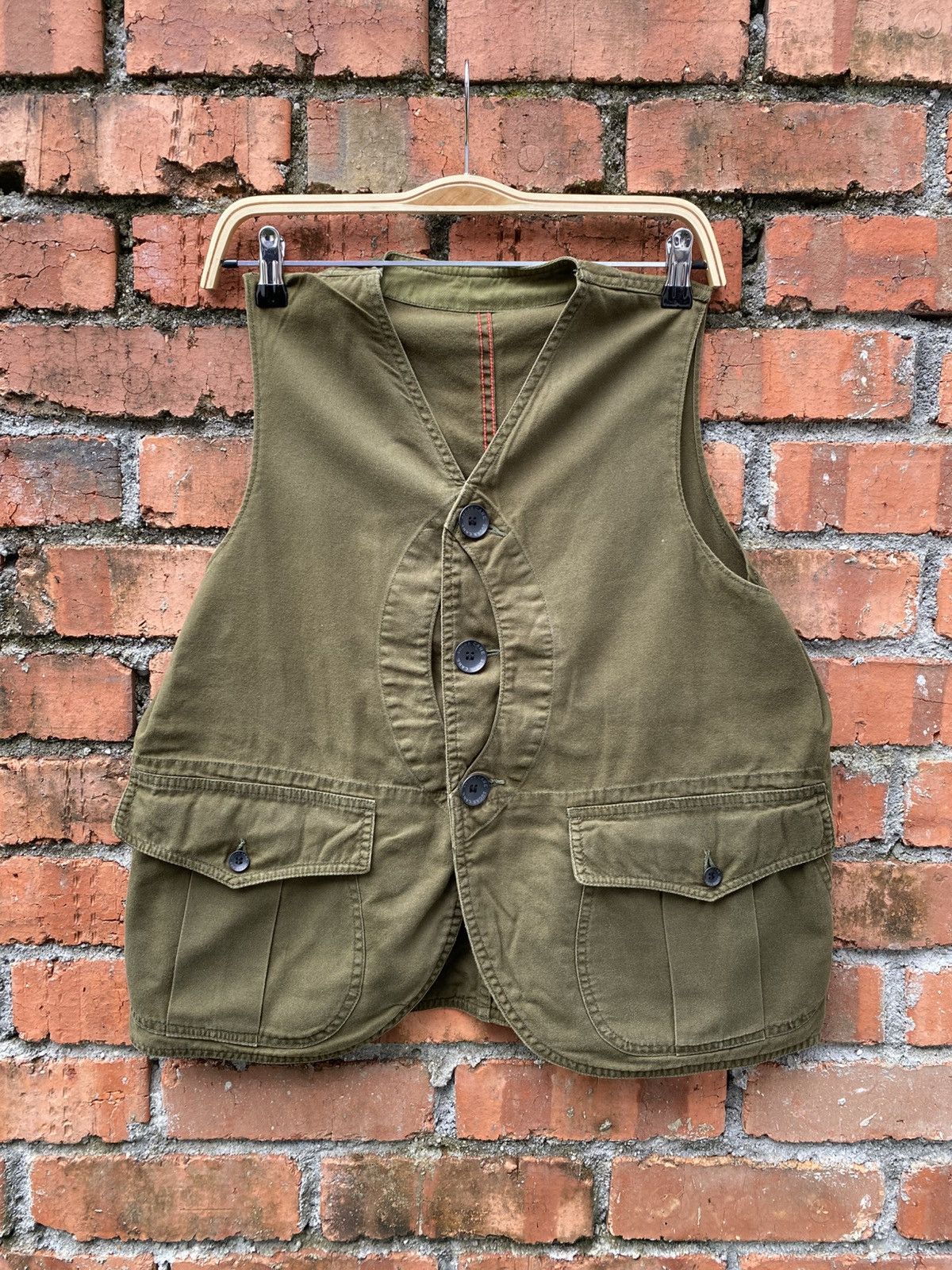 Sugar Cane × Toyo Enterprises × Vintage sugarcane vest green army Size 38S - 1 Thumbnail