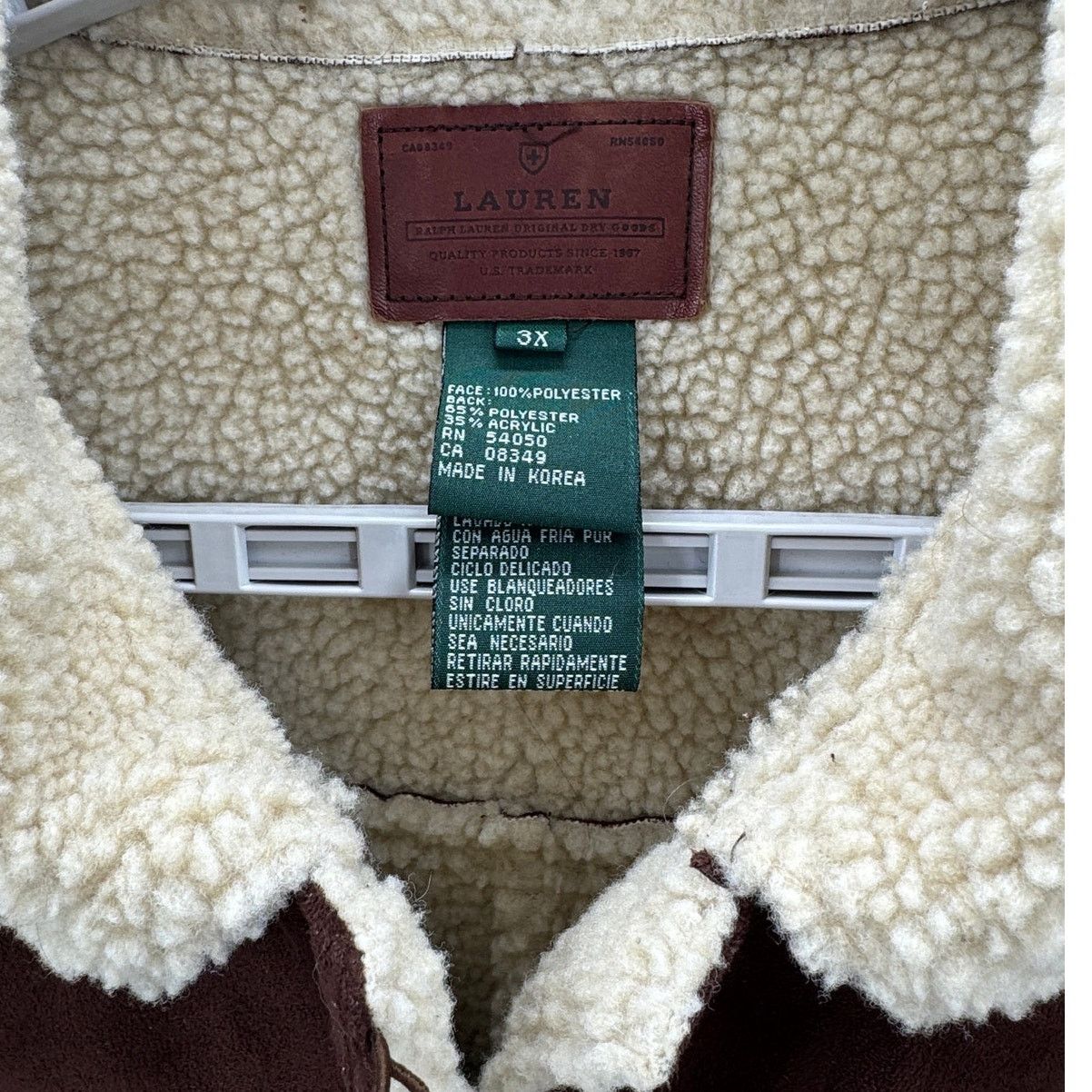Lauren Ralph Lauren Ralph Lauren faux suede Sherpa lined coat size 3XL classic Size 3XL / US 20-22 - 4 Thumbnail