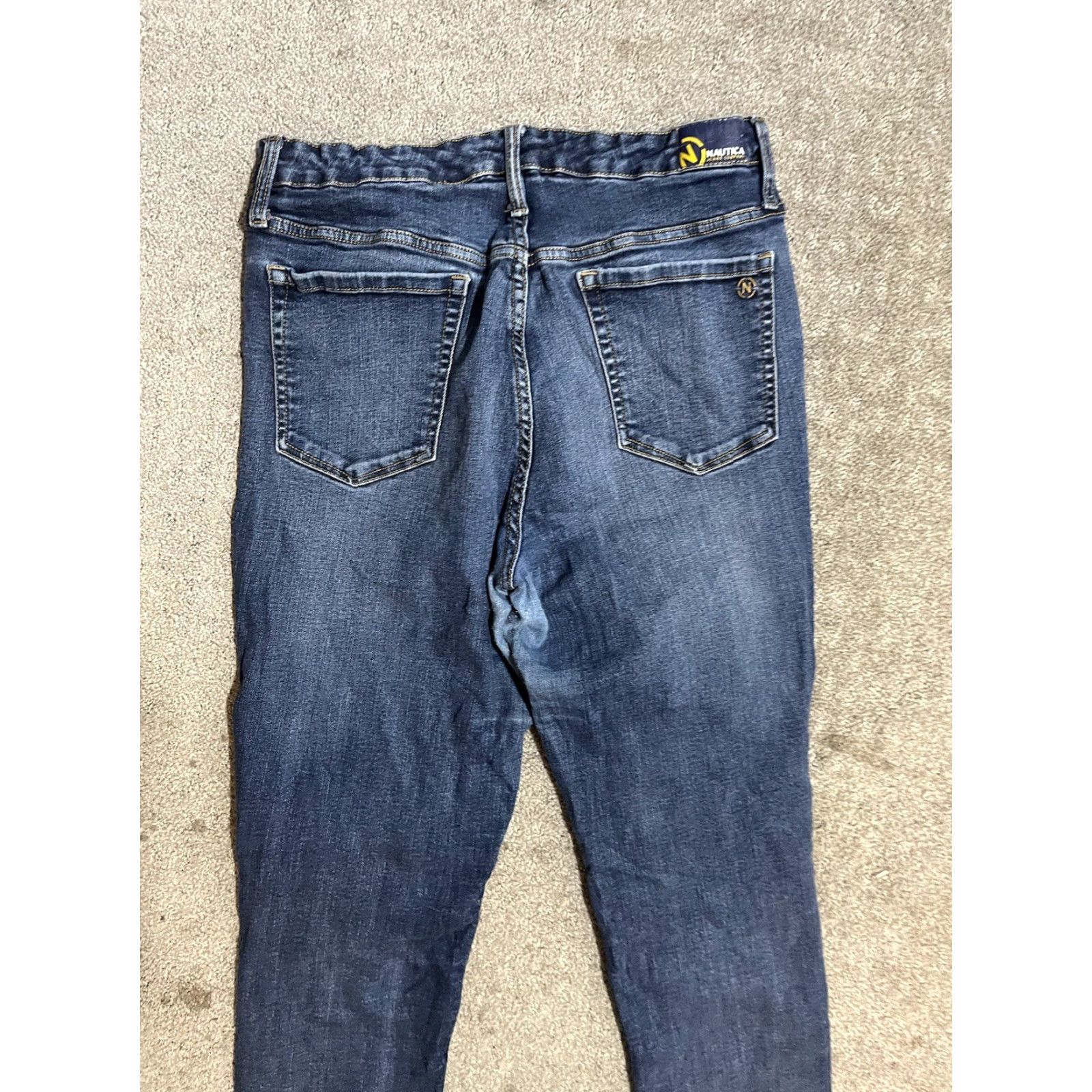 Nautica Nautica Jeans Co. Women’s True Flex Mid-Rise Straight Leg Jeans Size 12 Blue Size 35" - 2 Thumbnail