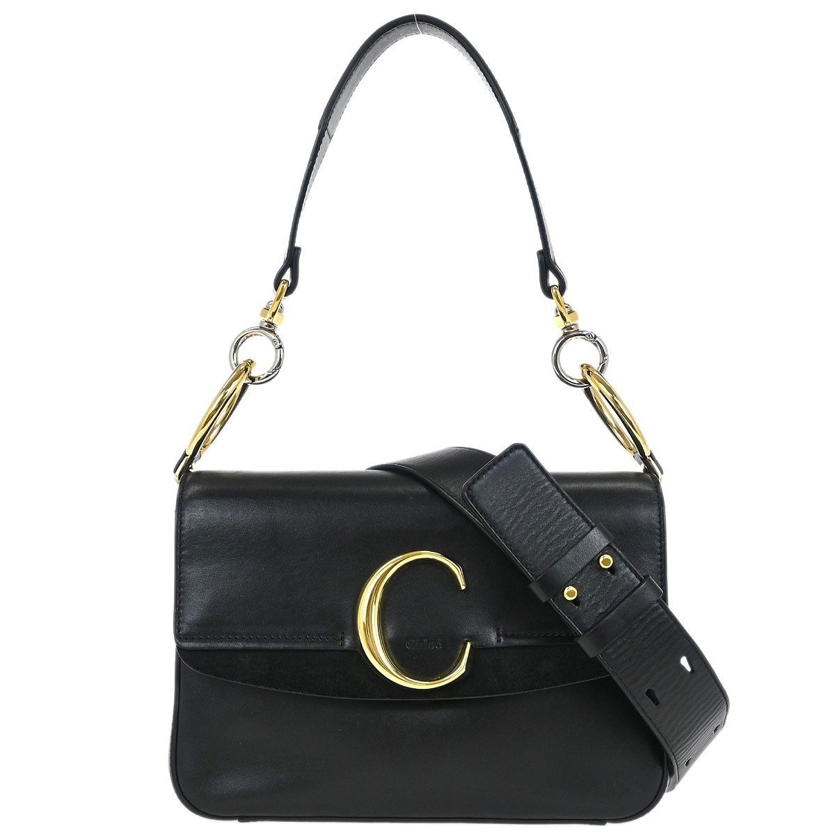 Chloe Chloe C Double Carry Bag Leather Size ONE SIZE - 1 Thumbnail