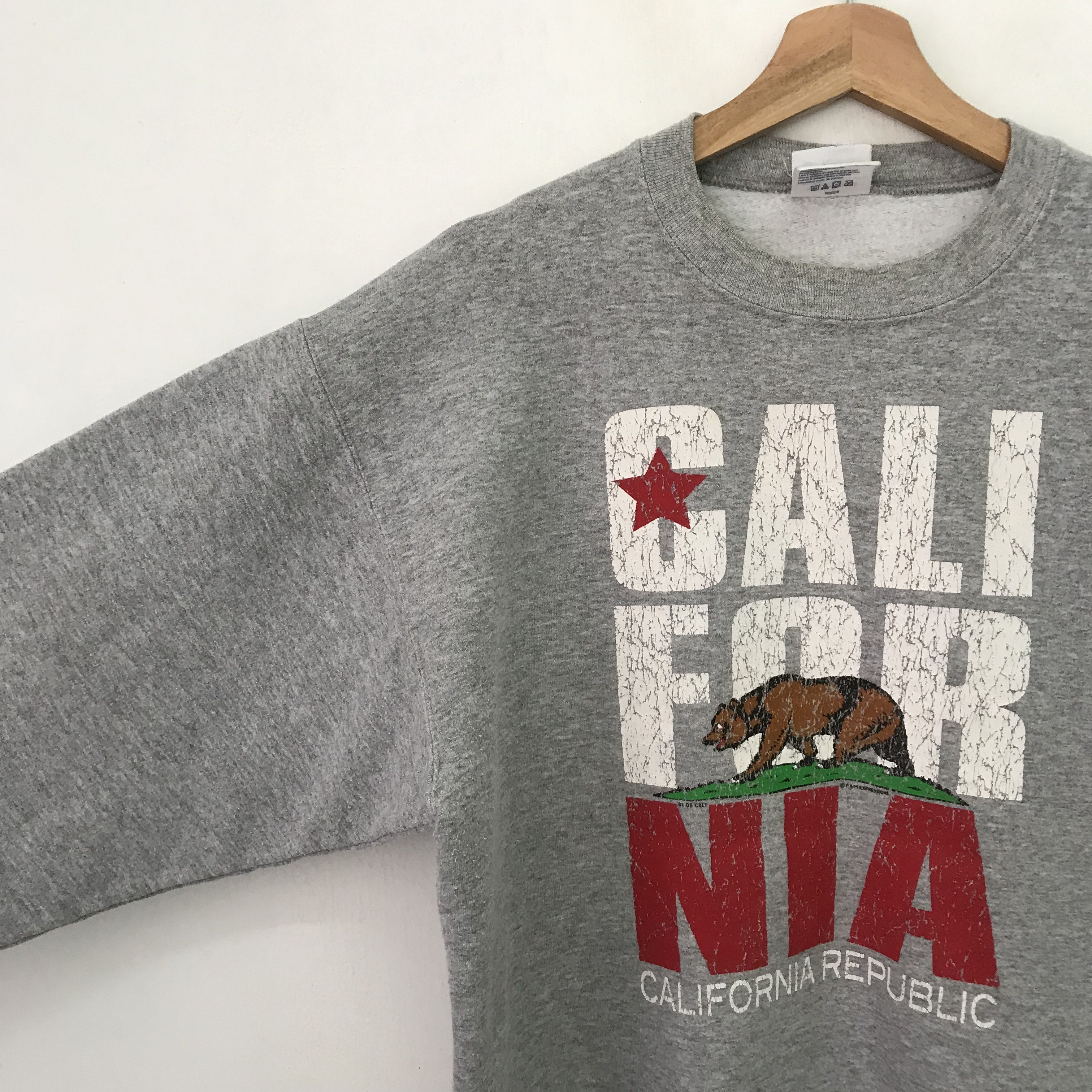 California Republic Vintage California Republic Gray Sweatshirt Medium - 620 Size US M / EU 48-50 / 2 - 4 Thumbnail
