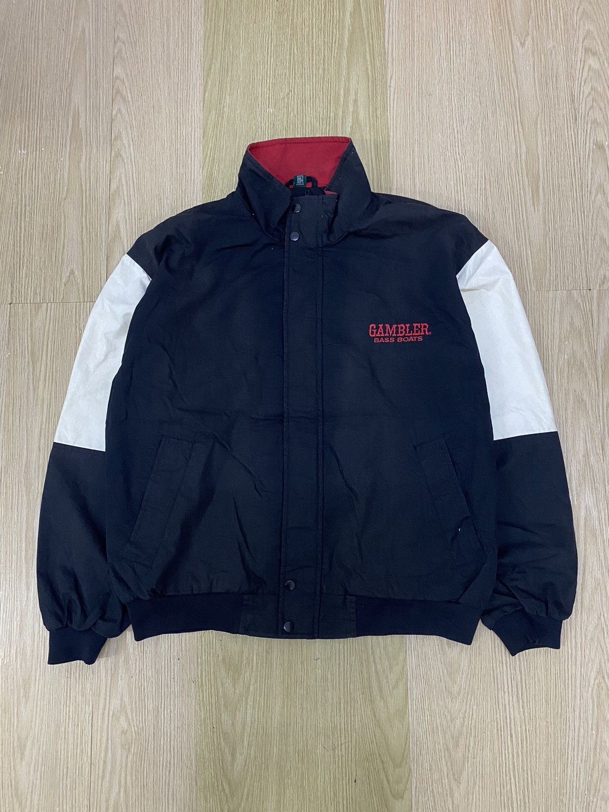 image of Sports Specialties x Vintage Dunbrooke Gambler Bass Boat Jacket in Black, Men's (Size XL)
