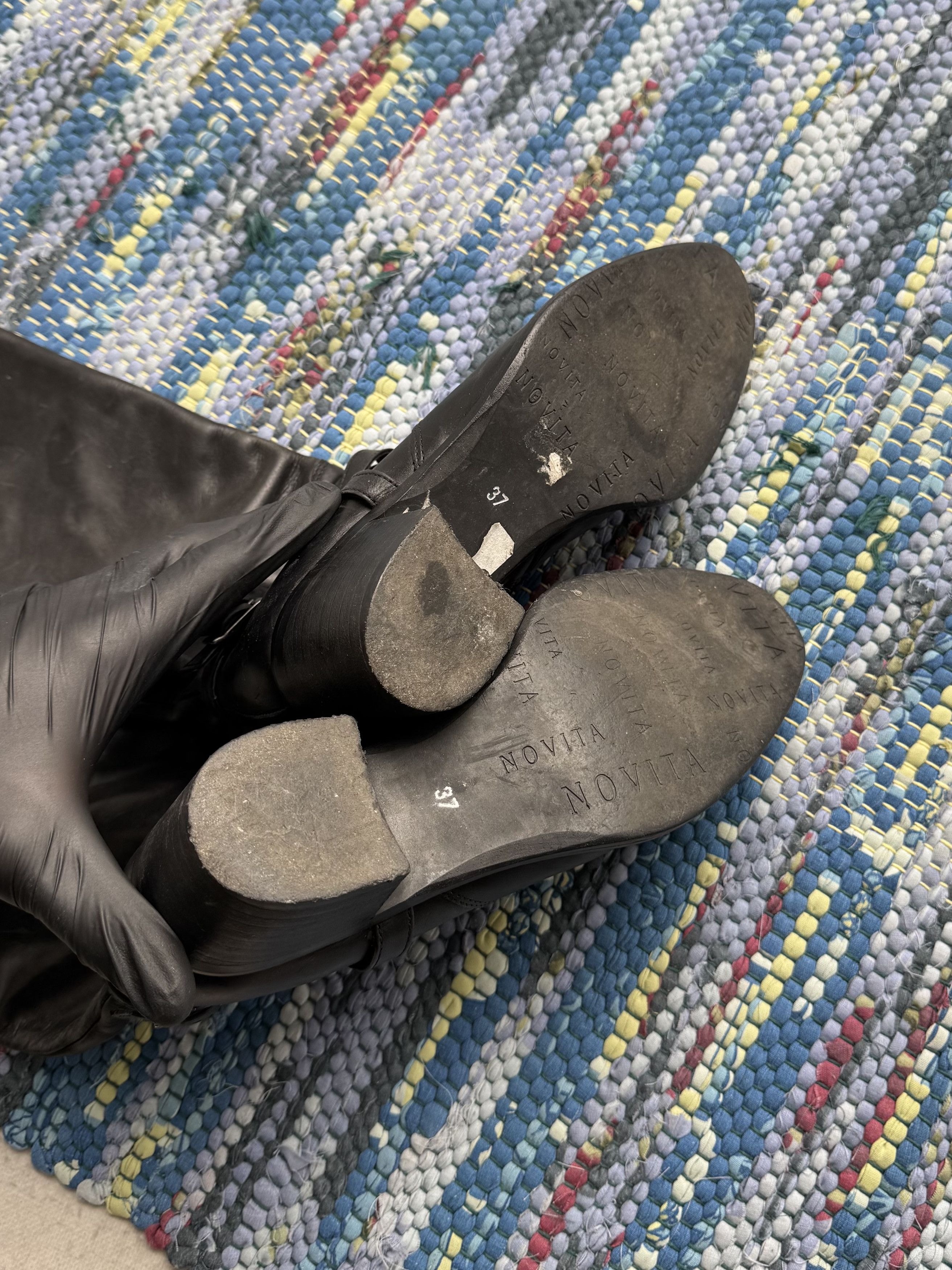 Vintage Vintage Leather Boots With Bondages A8D15(V8) Size US 7 / IT 37 - 9 Thumbnail