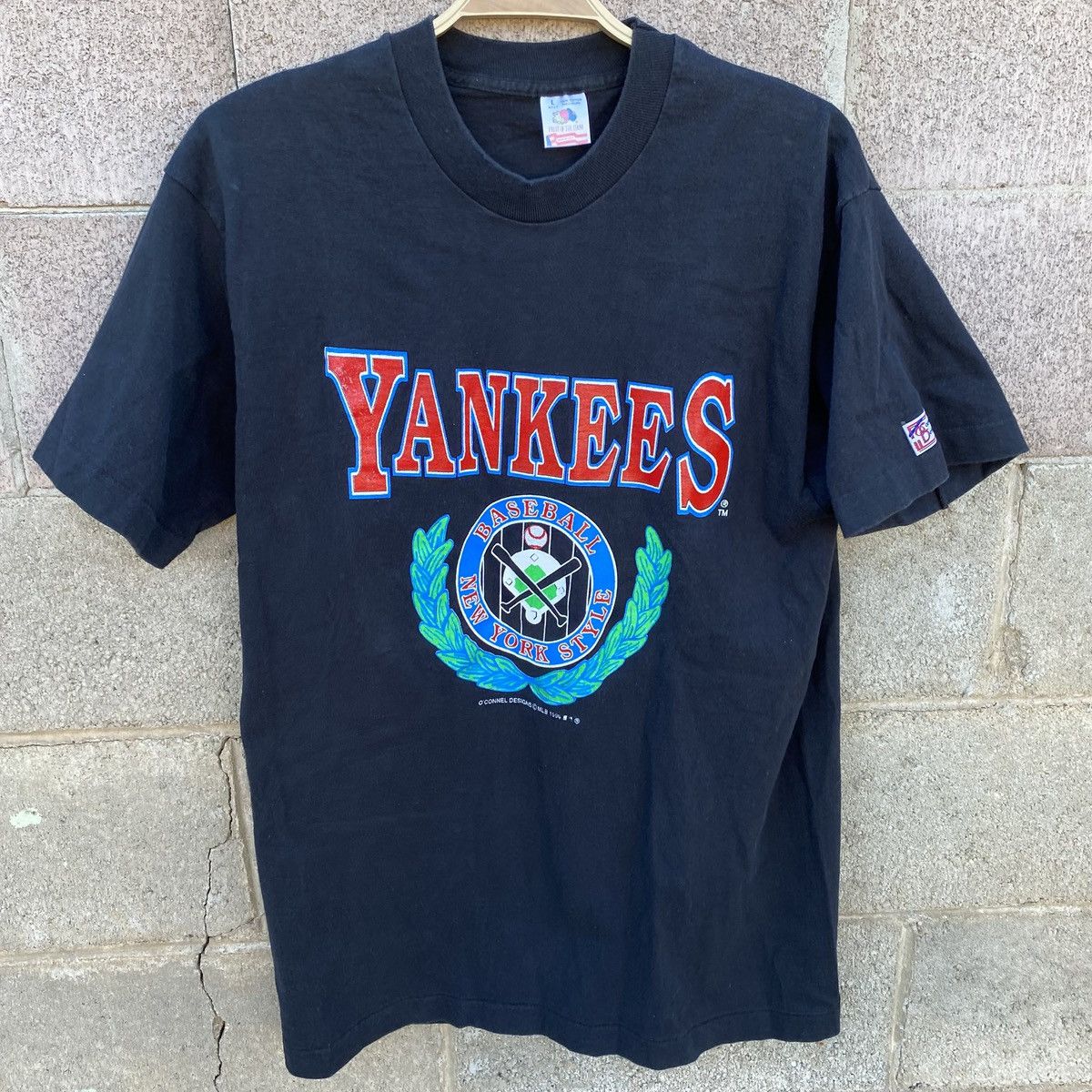 Fruit Of The Loom 1994 MLB New York Yankees vintage baseball Shirt Large Size US L / EU 52-54 / 3 - 1 Thumbnail