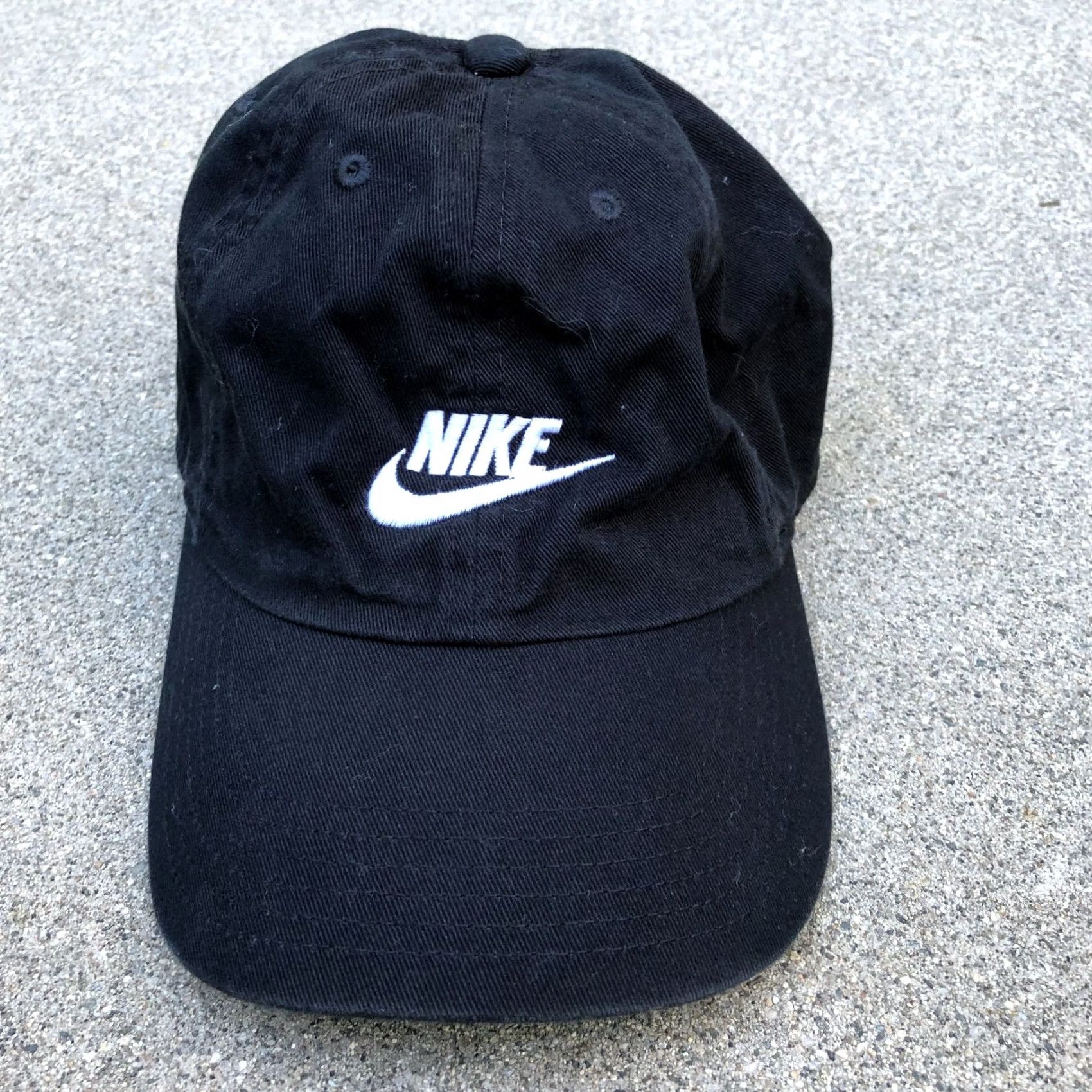 Nike NIKE SPORTSWEAR Baseball Dad Hat Unisex Adult Black Adjustable Cap 100% Cotton Size ONE SIZE - 6 Thumbnail