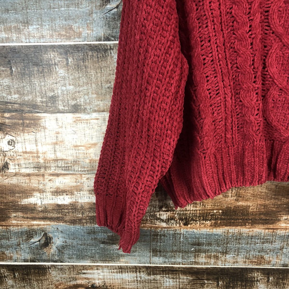 Homespun Knitwear × Japanese Brand Japanese Brand Red Knitwear #A2005 Size M / US 6-8 / IT 42-44 - 7 Thumbnail