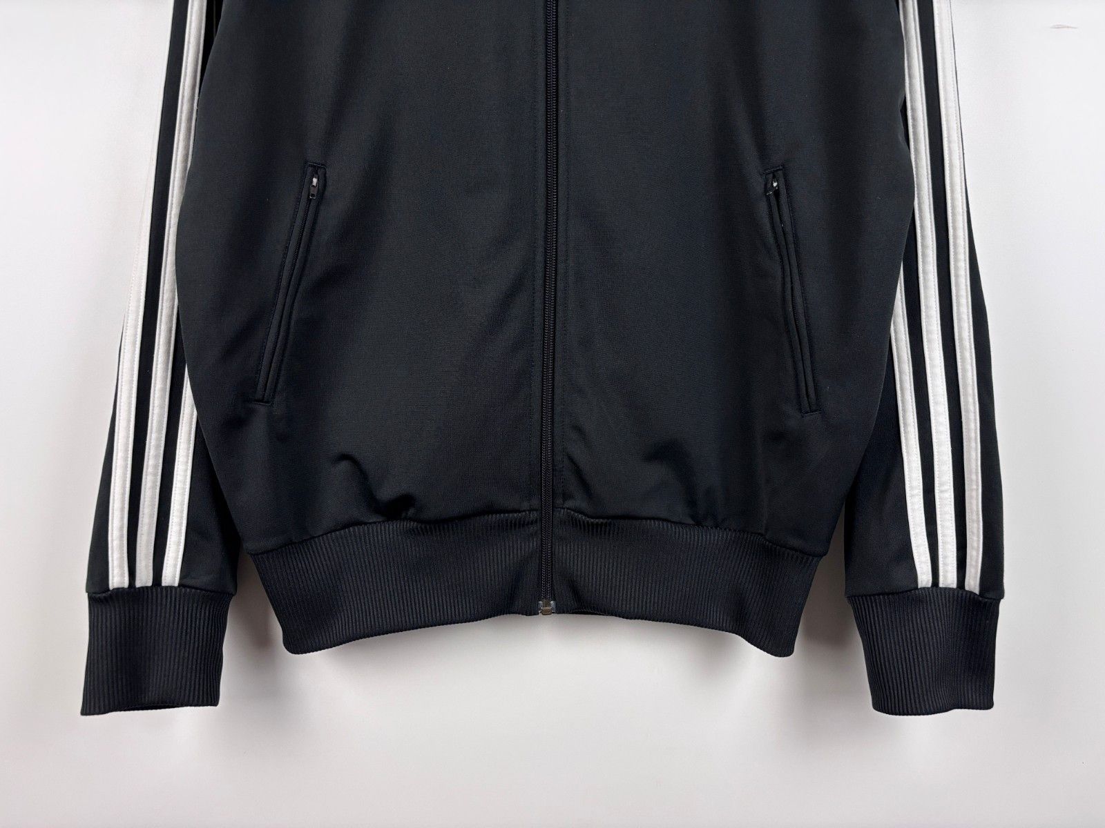Adidas Vintage Adidas Trefoil Track Zip Jacket Black Mens Size M Size US M / EU 48-50 / 2 - 3 Thumbnail