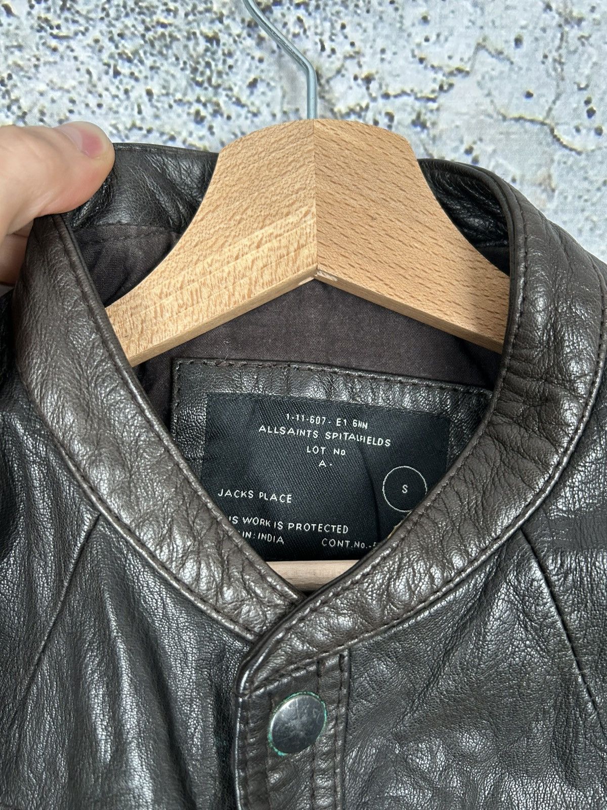 Allsaints Allsaints Brown Leather Jacket Avant Garde Grunge Punk Size US S / EU 44-46 / 1 - 6 Thumbnail