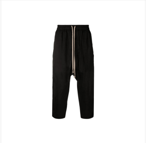 Rick Owens Rick Owens Black Drawstring Cargo Pants Men's Size 48 Size US 32 / EU 48 - 1 Thumbnail