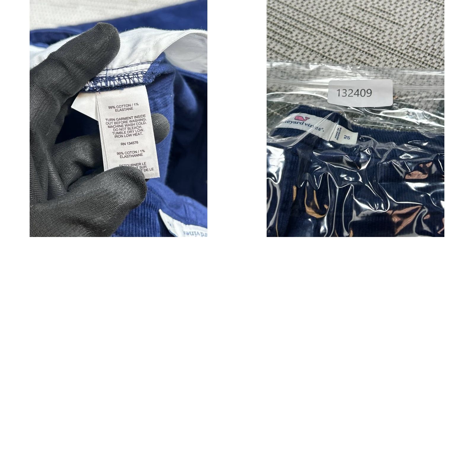 Vineyard Vines Vineyard Vines Corduroy Pants Womens 25 Blue Mid Rise Straight Leg Frayed Hem Corduroy Pants Womens 25 Blue Mid Rise Straight Leg Frayed Hem Size 42" / US 20 - 8 Thumbnail