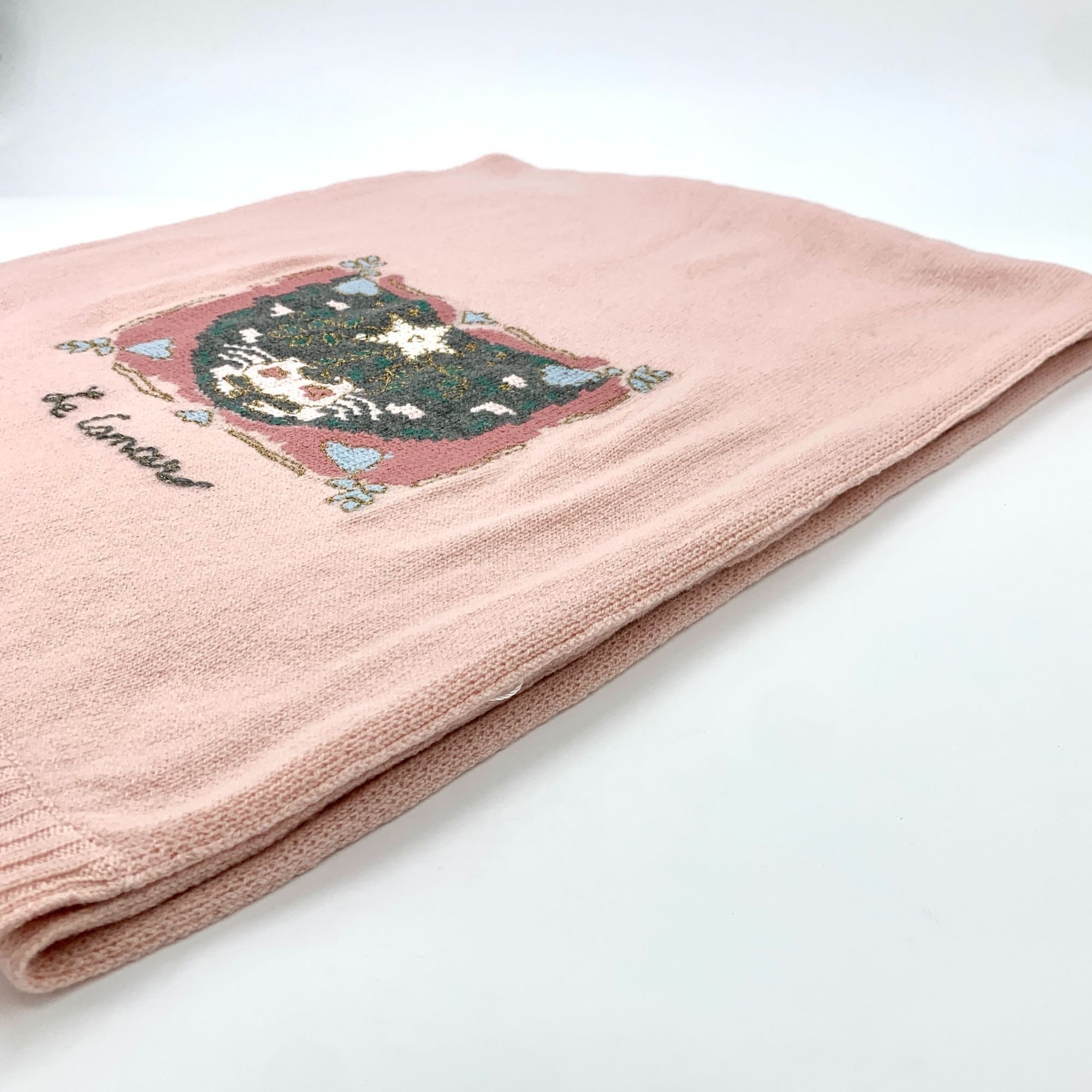 Dior Dior Cancer zodiac pattern embroidered cashmere scarf Size ONE SIZE - 4 Thumbnail