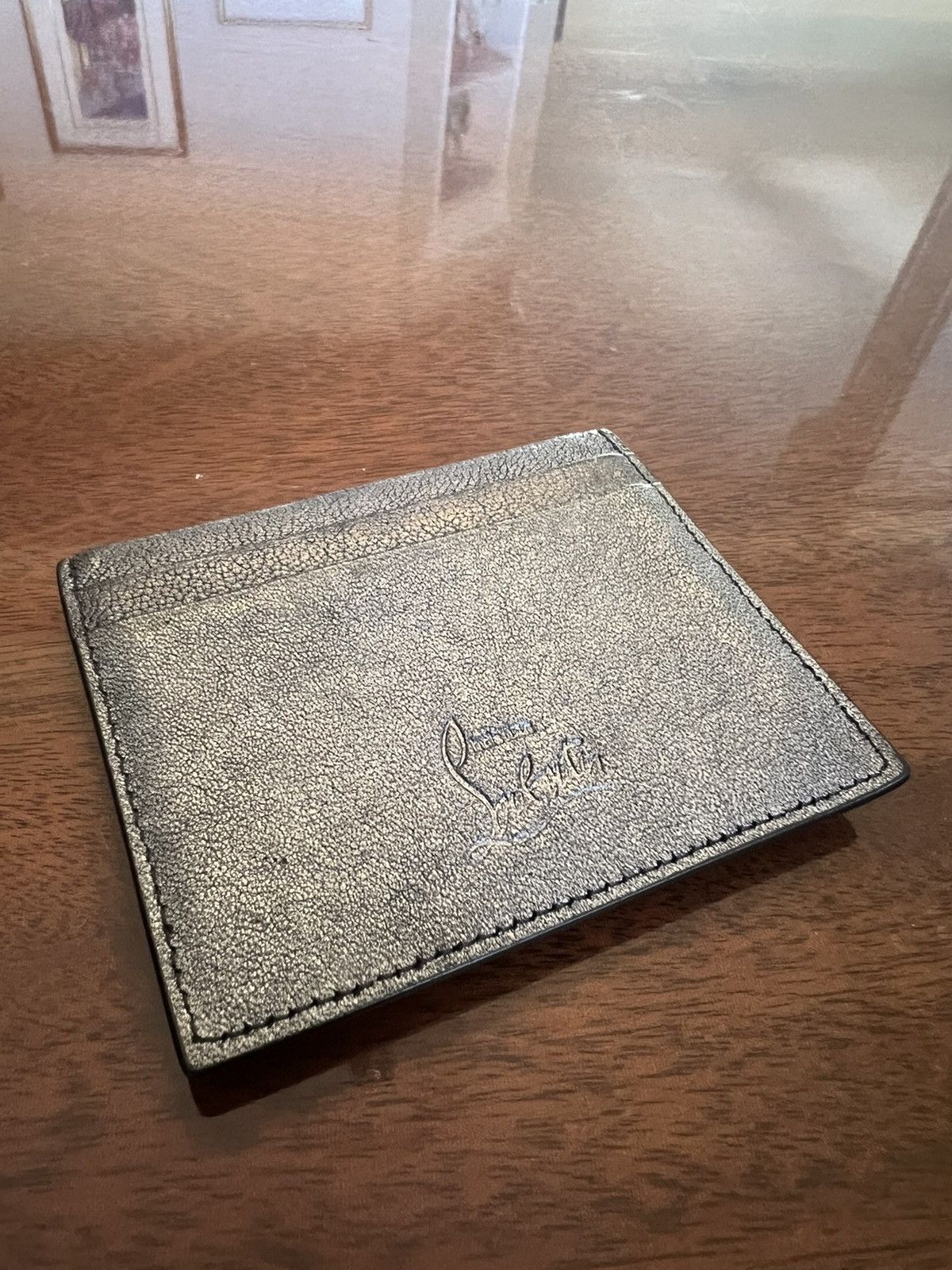 Christian Louboutin Christian Louboutin classic gunmetal card case. Size ONE SIZE - 3 Thumbnail