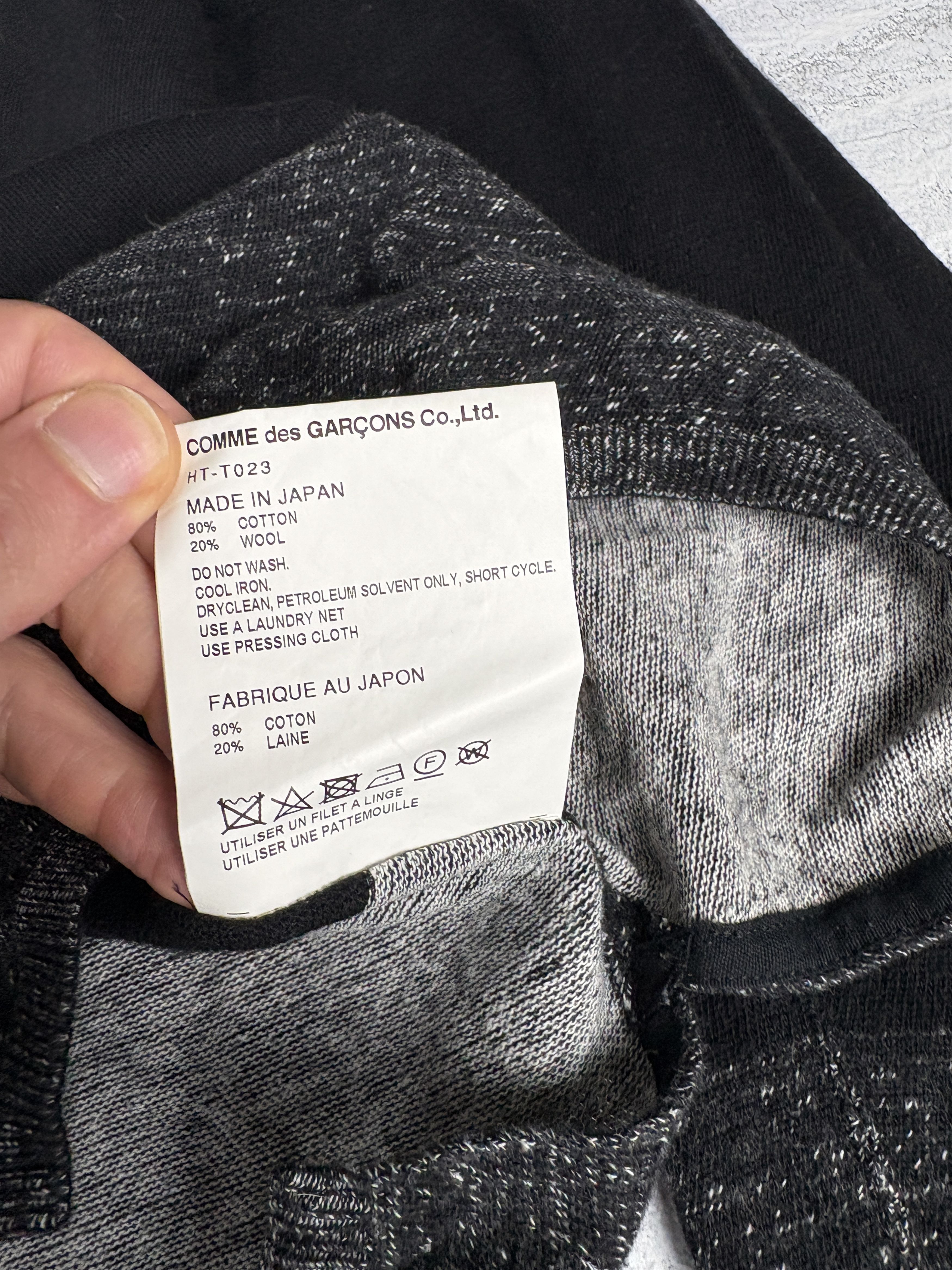 Comme des Garcons Comme des Garcons Homme Lightweight Knitted Sweatshirt Black Size US M / EU 48-50 / 2 - 9 Thumbnail