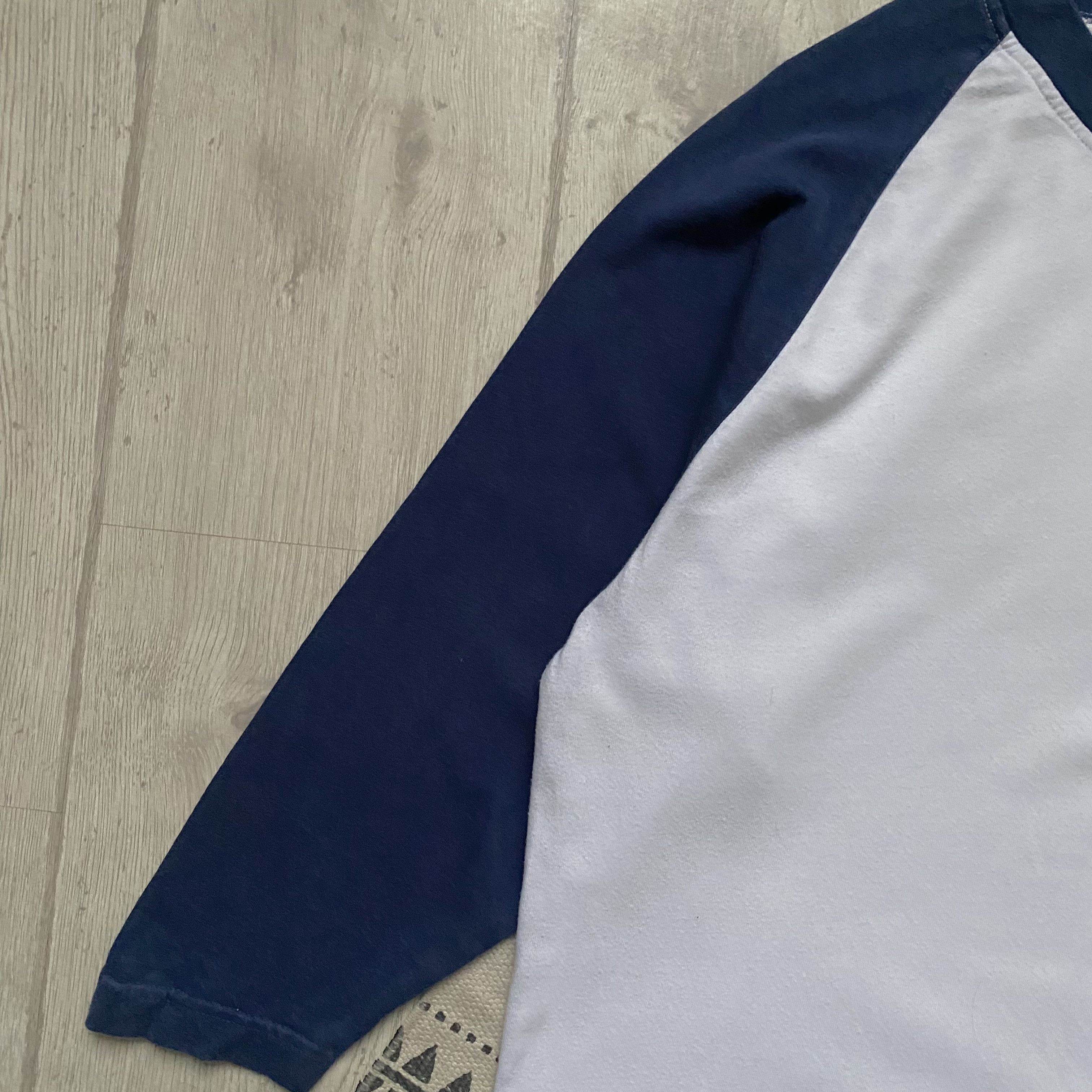 Nike 🛹 Vintage 80s Nike tee 3/4 sleeve mini Swoosh Y2K Size US S / EU 44-46 / 1 - 4 Thumbnail