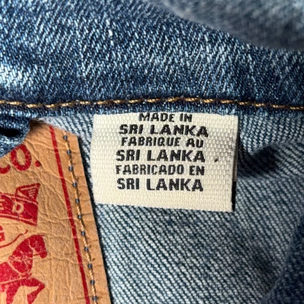 Levi's Levis Jacket Womens MEDIUM Blue Jean Denim Trucker Retro Classic Size 32" / US 10 / IT 46 - 6 Thumbnail