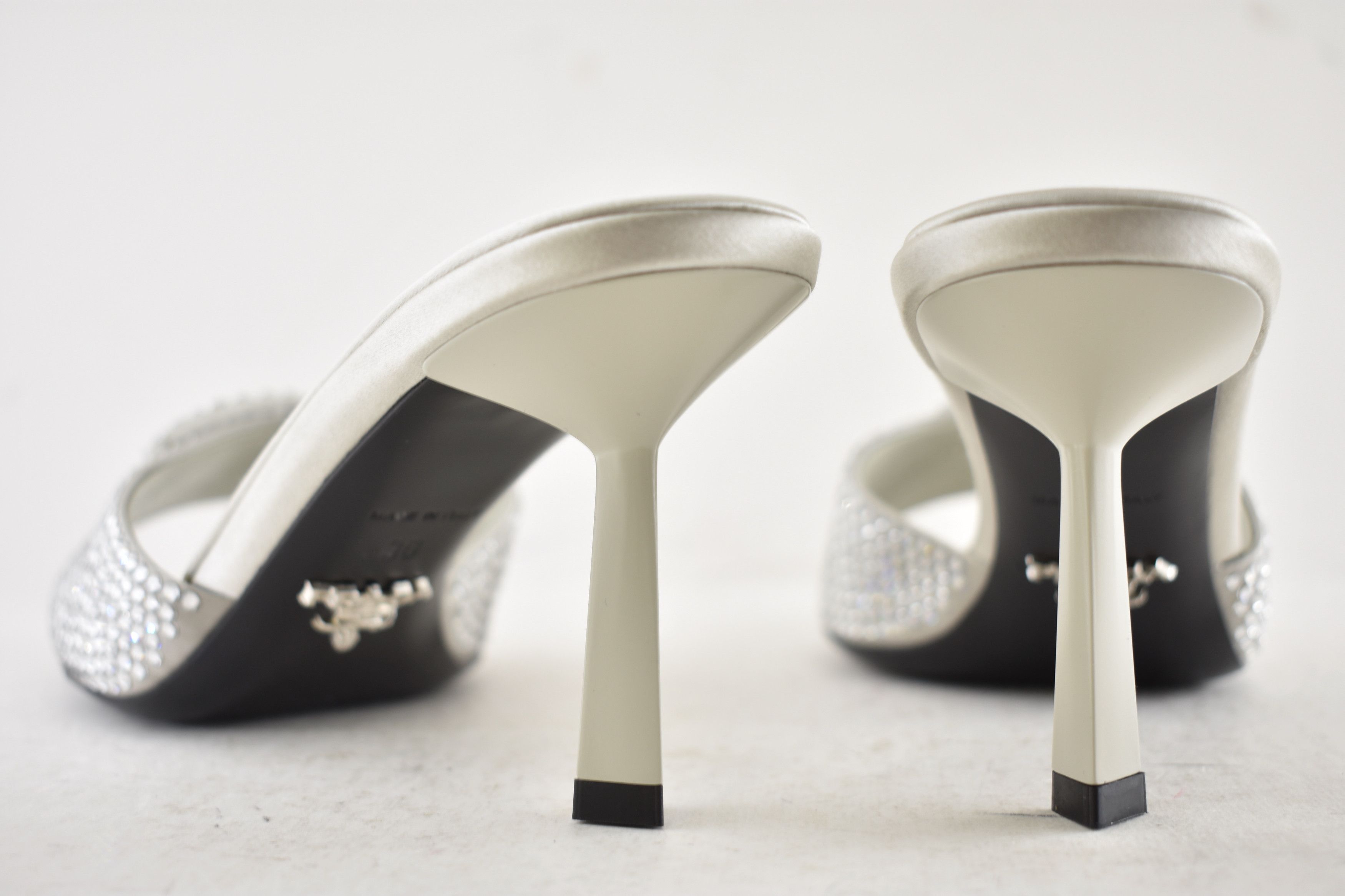 Prada Prada Crystal Stiletto Perla Backless Sandal Mule Heel 36 Size US 6 / IT 36 - 17 Thumbnail