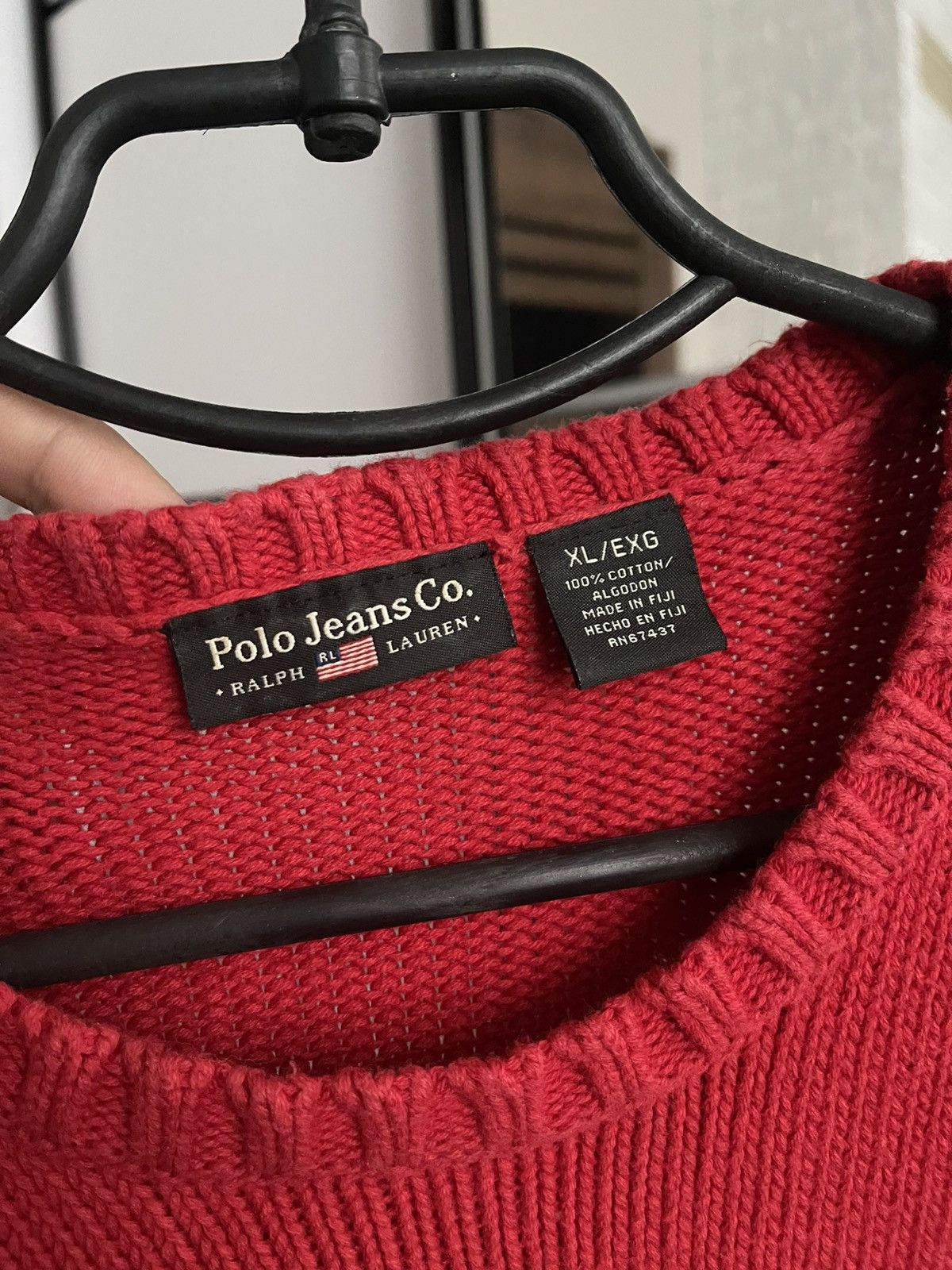 Ralph Lauren Polo Jeans Ralph Lauren RL Vintage American Flag Sweater 90s Size US M / EU 48-50 / 2 - 8 Thumbnail