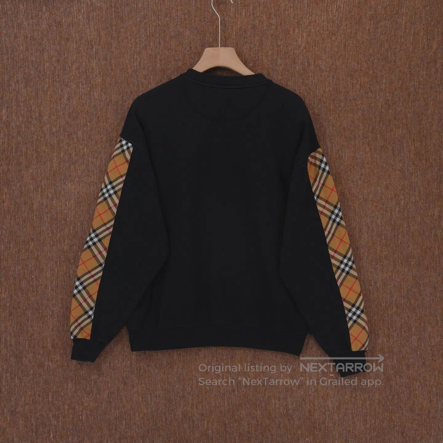 Burberry Burberry Arm-checkered round-neck hoodie Size US M / EU 48-50 / 2 - 2 Thumbnail