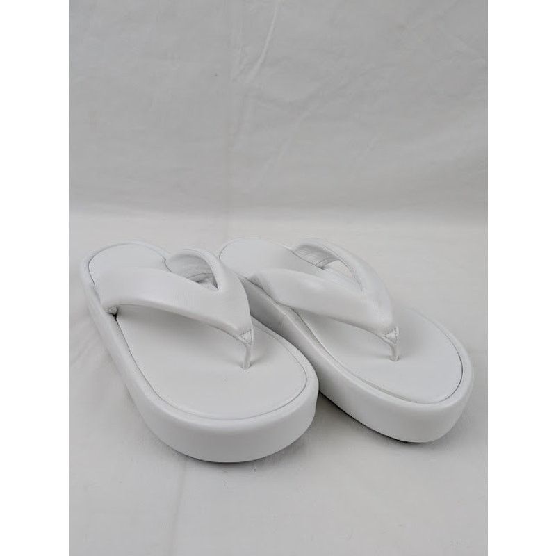 Balenciaga o1rshd1 Smooth Nappa/ Logo Slides in White/Black Size US 10 / IT 40 - 8 Thumbnail