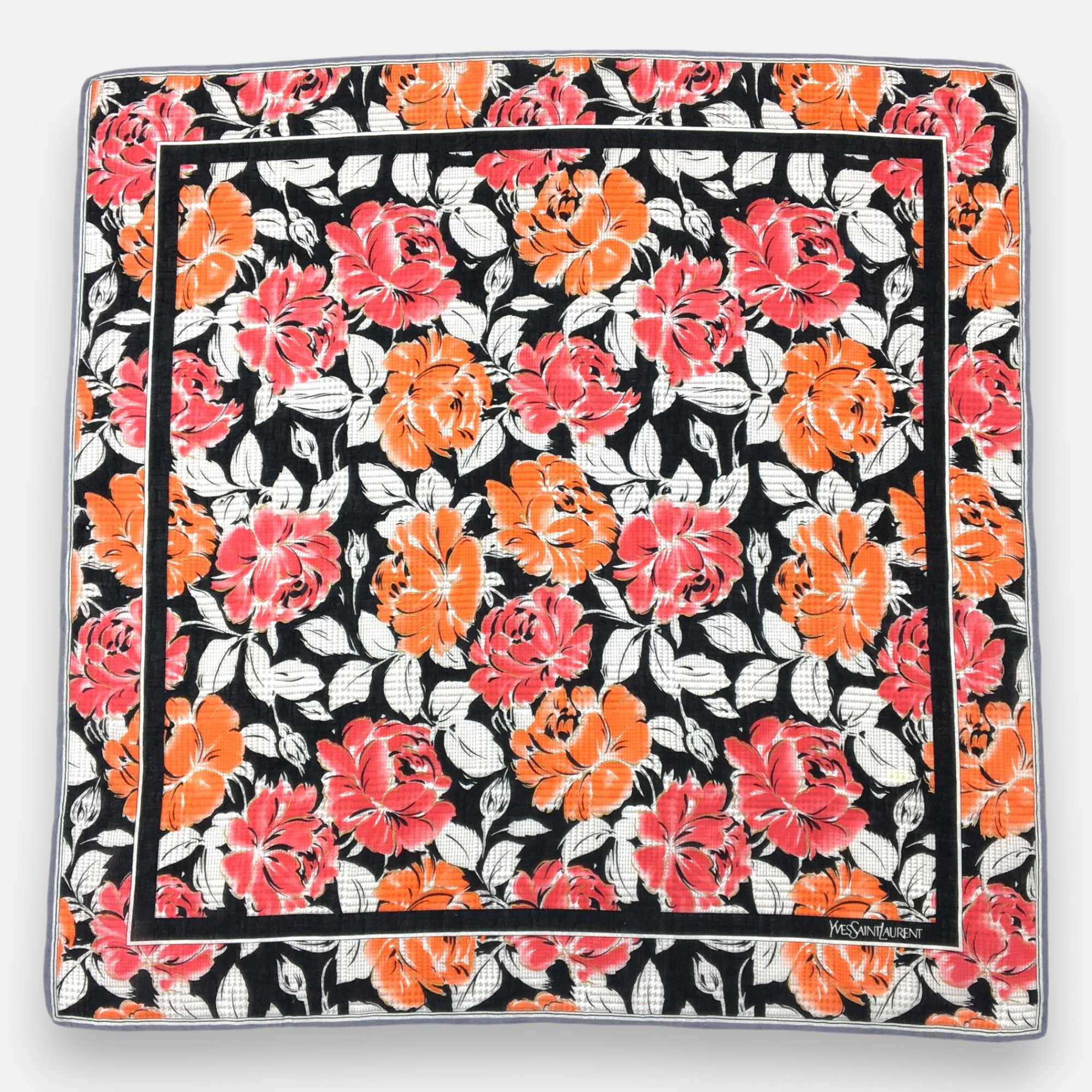 Japanese Brand Vintage Yves Saint Laurent Handkerchief Pocketsquare Bandana Size ONE SIZE - 4 Thumbnail