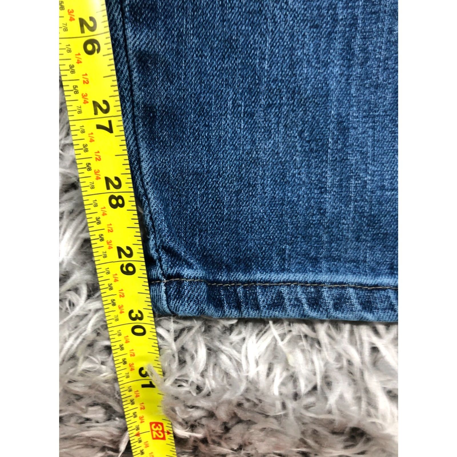 Lee Lee Jeans Size 12 Womens Regular Taper Blue 31in Inseam Stretch High Rise Denim Fashion Modern Classic Weekend Comfort Size 34" / US 12 / IT 48 - 3 Thumbnail