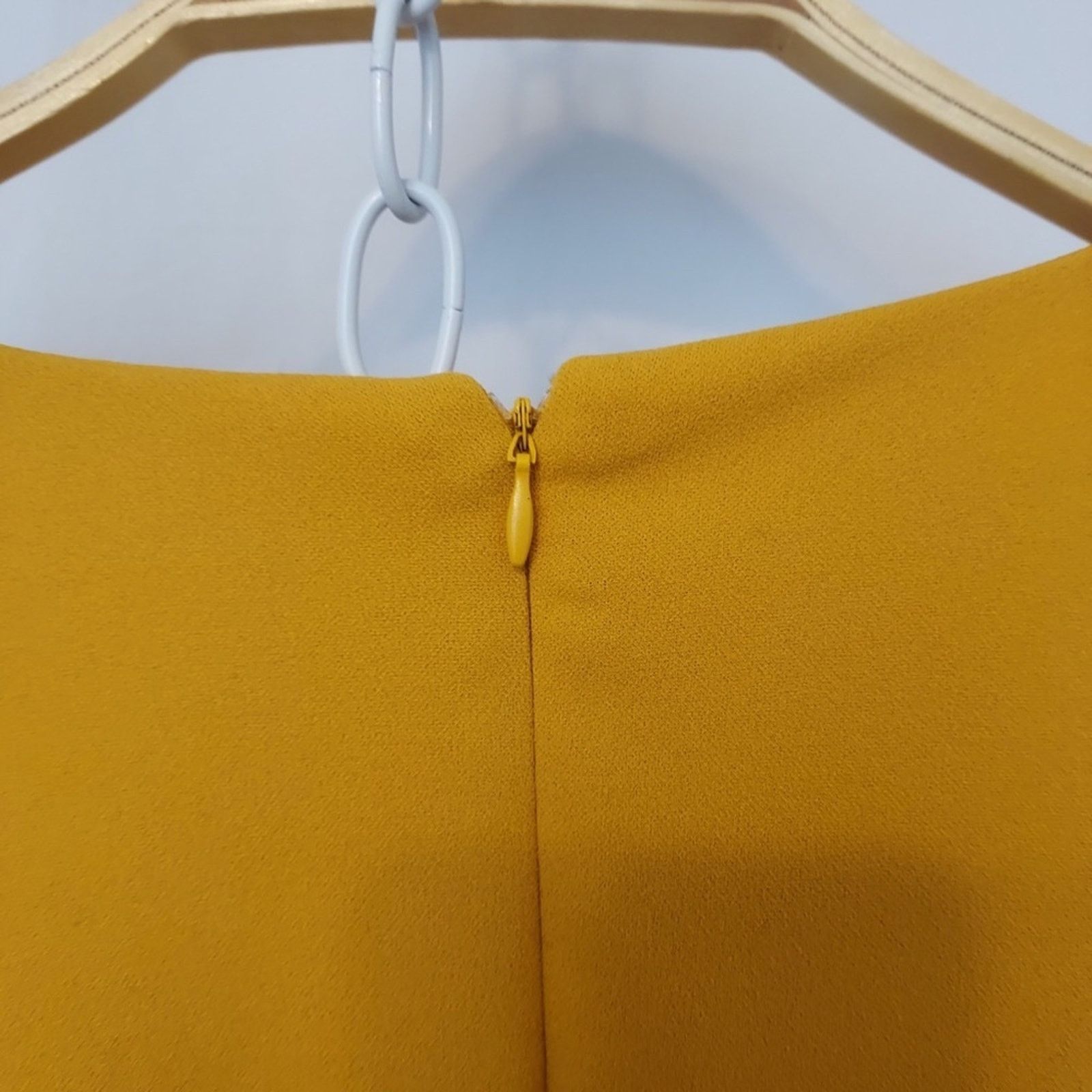 Other Shelby and Palmer Mustard Yellow Fit and Flare Zip Dress Size XXL / US 16-18 / IT 52-54 - 2 Thumbnail