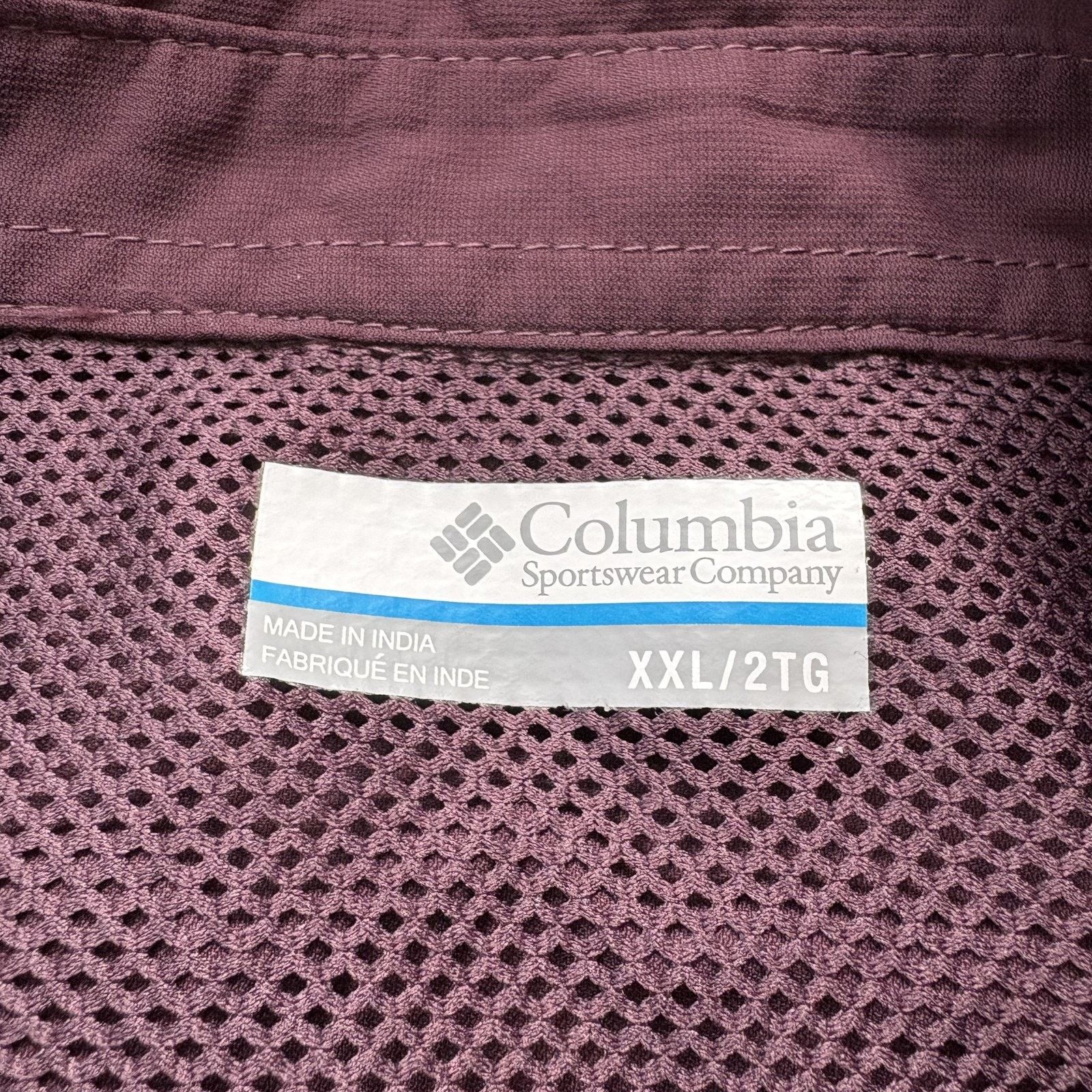 Columbia Columbia Men's Omni-Shade Hiking Shirt XXL Burgundy Long Size XXL / US 16-18 / IT 52-54 - 2 Thumbnail