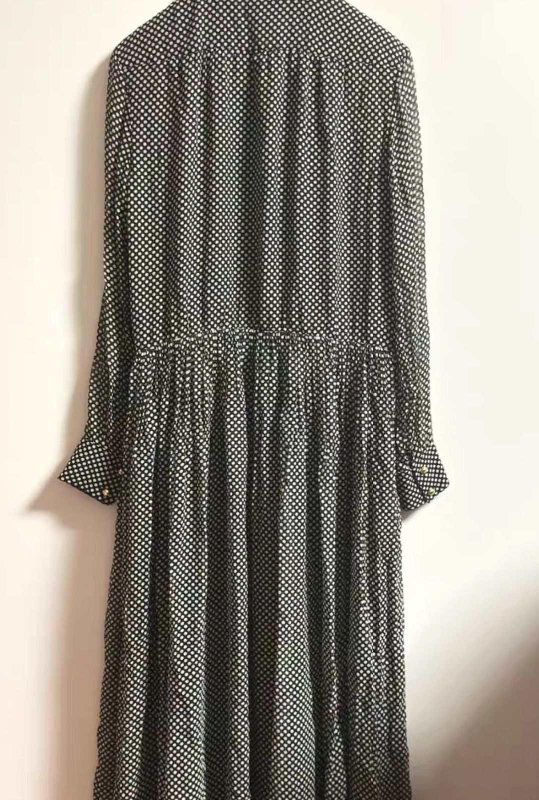 Celine Celine Black & White Polka Dot Mulberry Silk Dress Size S / US 4 / IT 40 - 6 Thumbnail