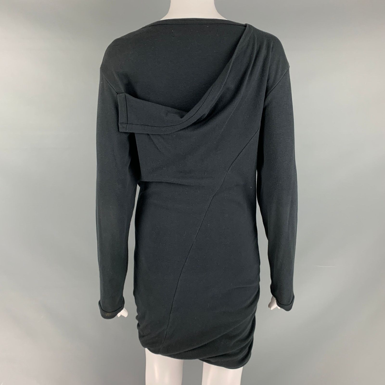 Comme des Garcons COMME des GARCONS 1980s Size M Black Cotton Bubble Hem Dress Size M / US 6-8 / IT 42-44 - 3 Thumbnail
