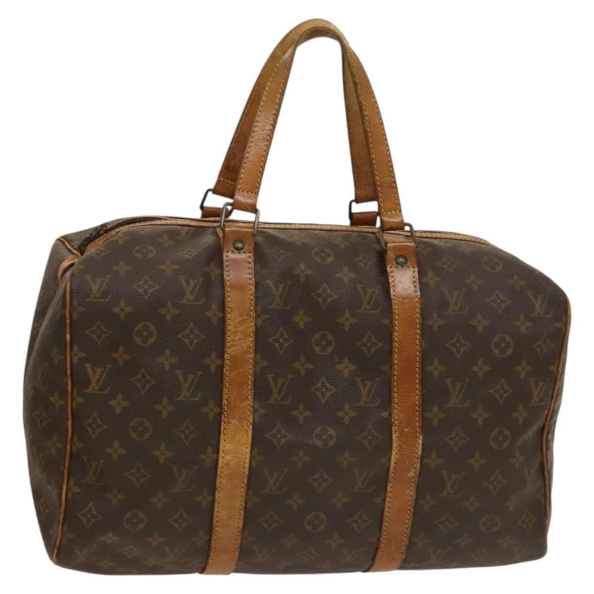LOUIS VUITTON Monogram Sac Spool 45 Boston Bag M41624