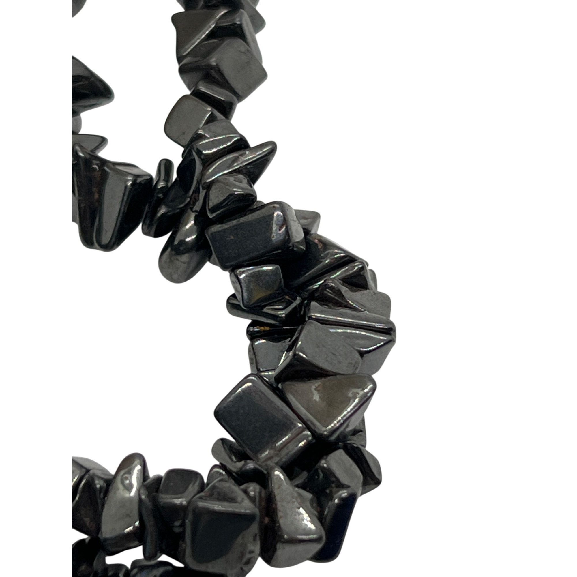 Other Hematite Chip Bracelet 2 Strands Twist Adjustable 7 3/4" - 1 Size ONE SIZE - 1 Thumbnail