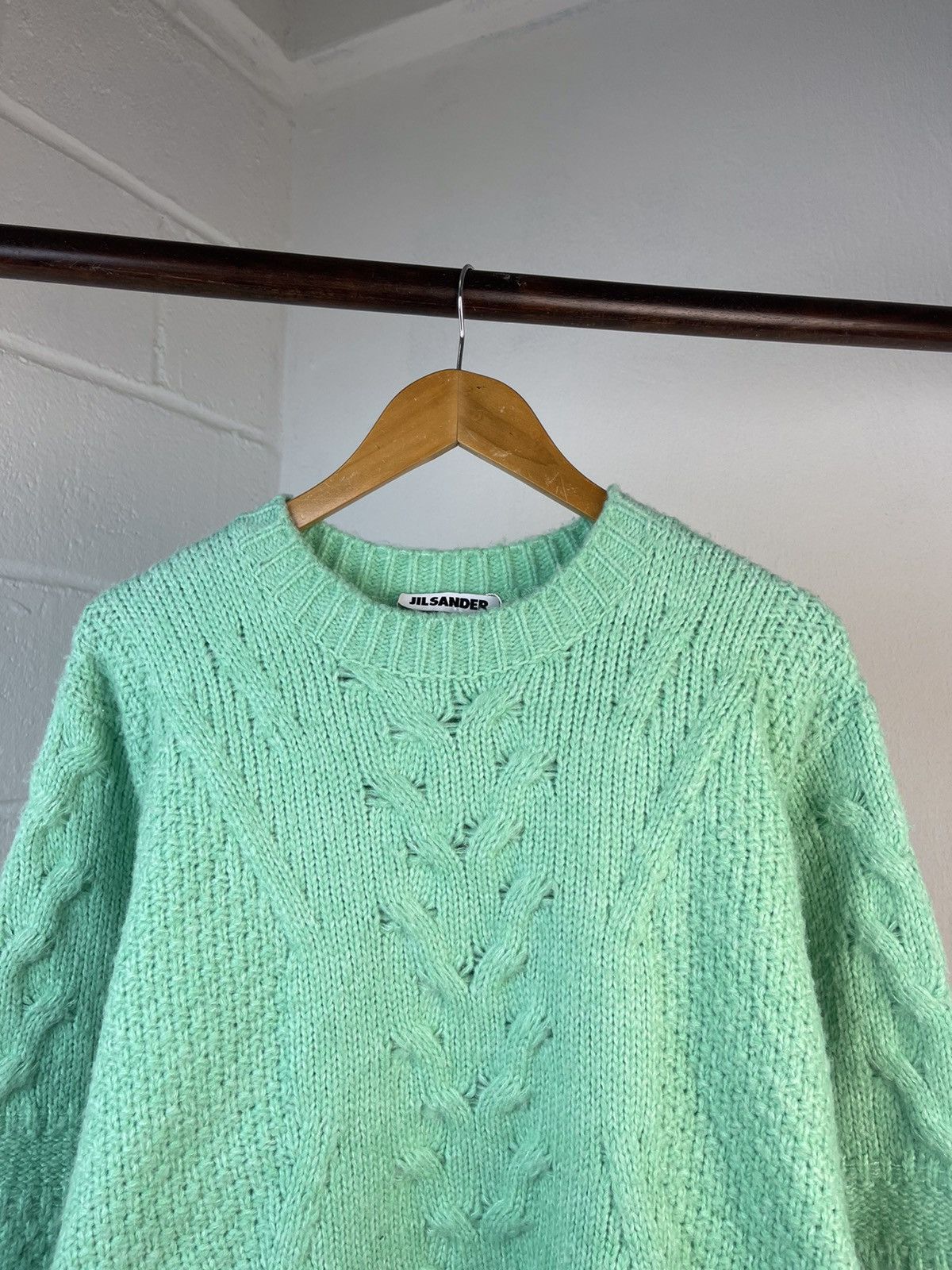 Jil Sander × Raf Simons 2009 JIL SANDER CABLE KNIT SWEATER Size US M / EU 48-50 / 2 - 8 Thumbnail