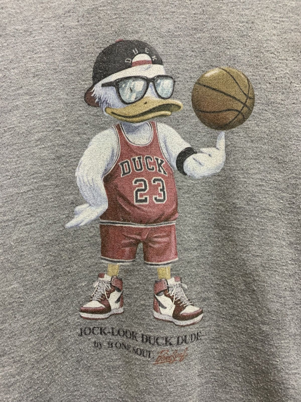Japanese Brand Vintage Duck Dude B One Soul Ripoff Michael Jordan Bulls 23 Size US M / EU 48-50 / 2 - 3 Thumbnail