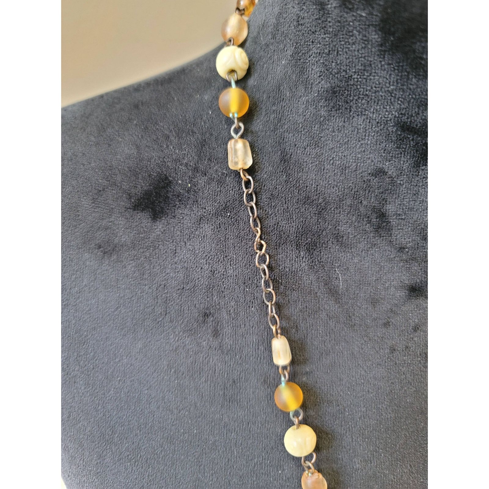 The Unbranded Brand Tribal Carved Animal Bead Necklace Handmade Beaded Long Boho Size ONE SIZE - 6 Thumbnail